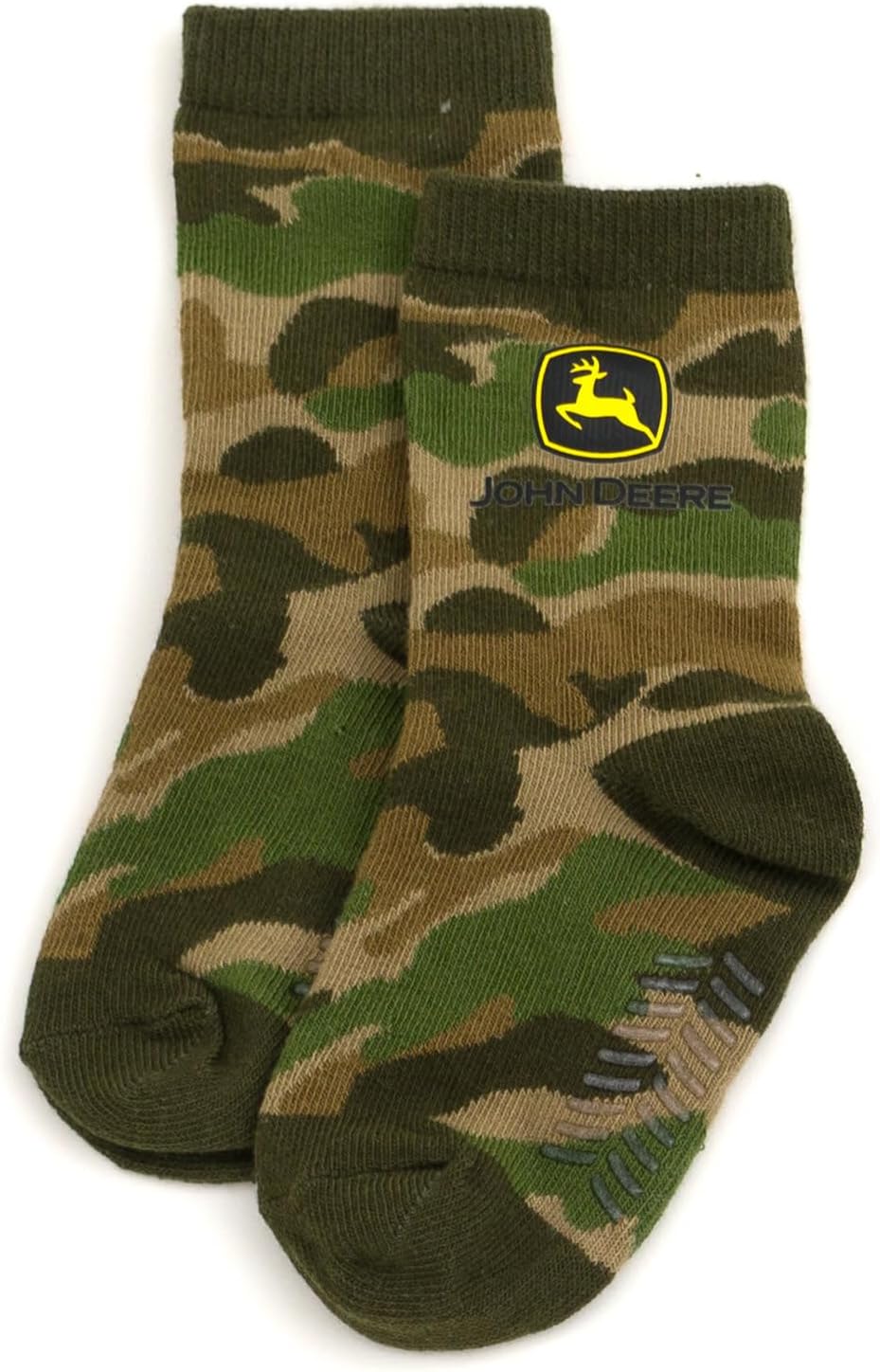 Non-Slip Grip Crew Socks for Toddler to Little Kids