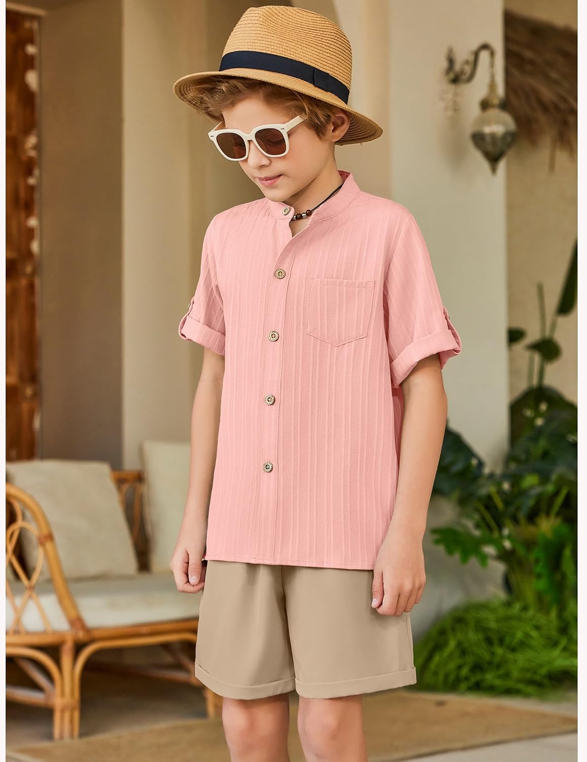 Arshiner Boys 2 Piece Summer Beach Outfit Set