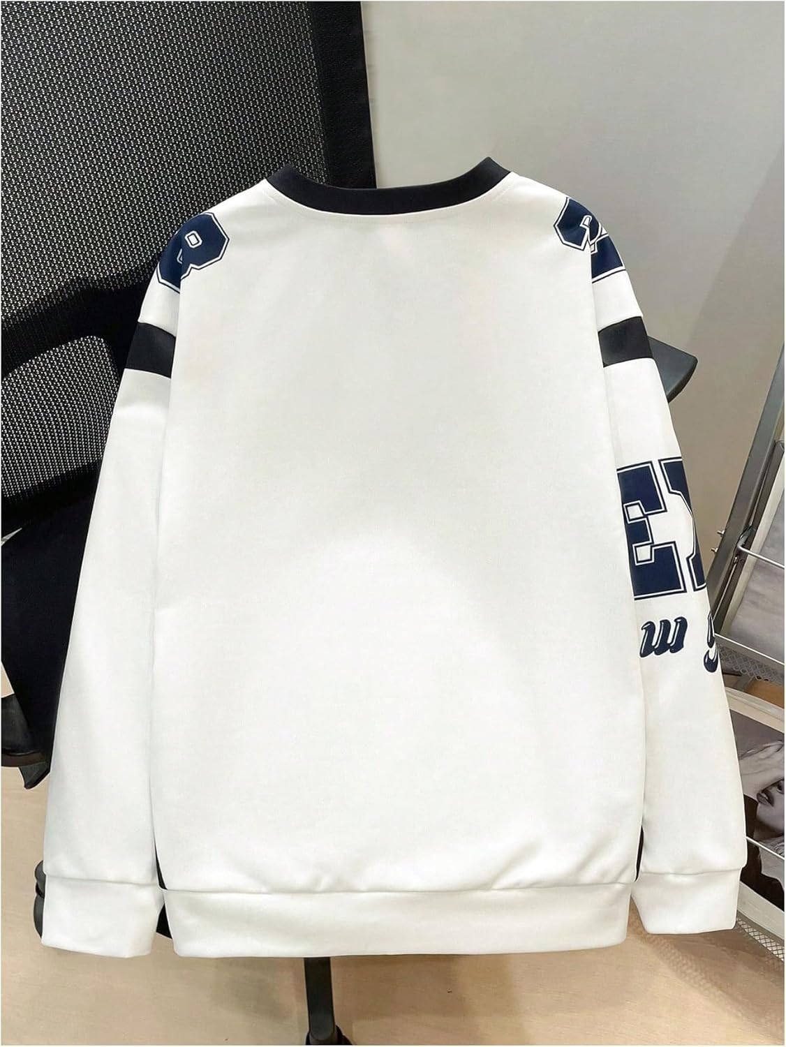 SOLY HUX Boys Graphic Sweatshirt Number Letter Print V Neck Long Sleeve