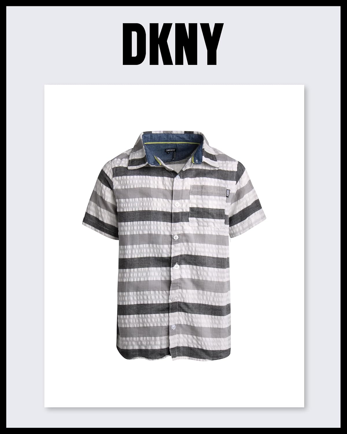 DKNY Boys 2-Piece Set with Shirt and Shorts