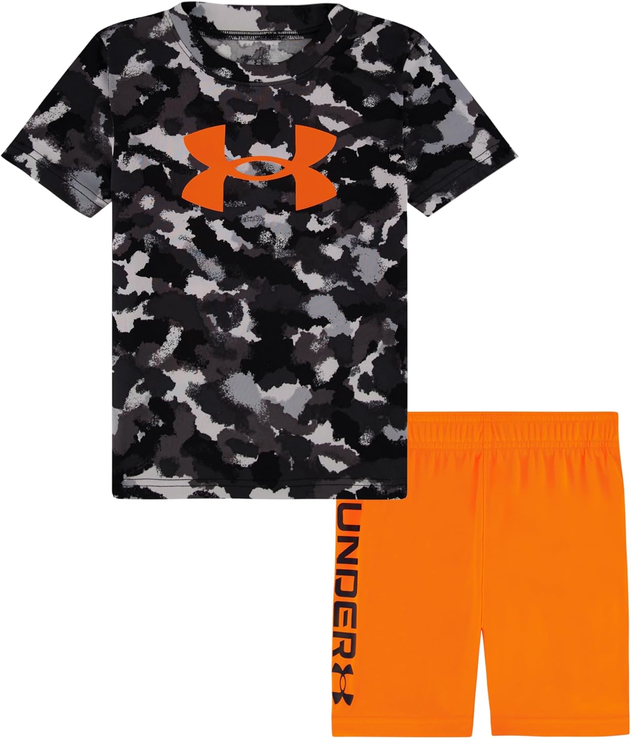 Under Armour Tech Printed 3T Semi-Aisle Short Set Black