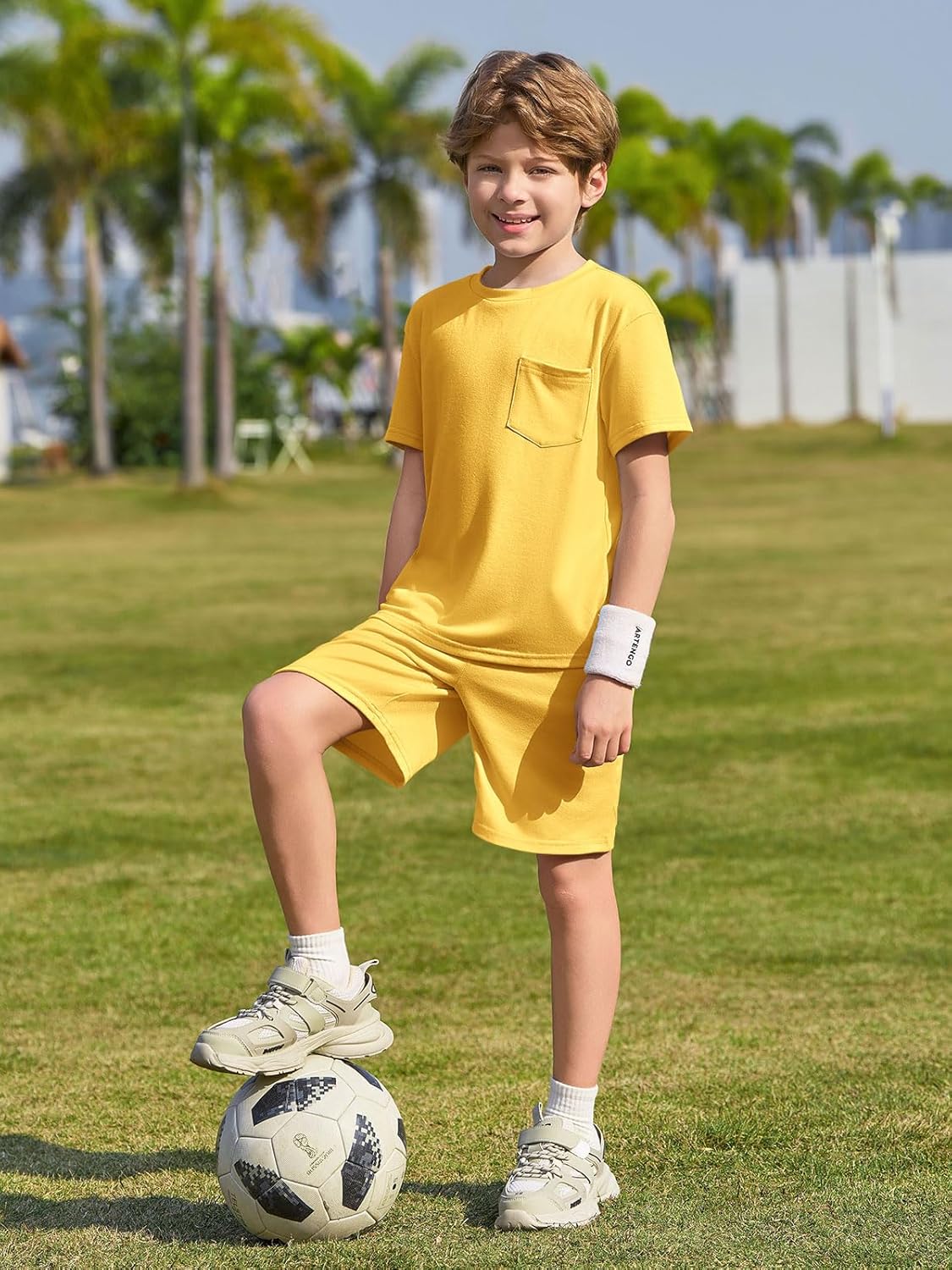 boys short sleeve tee and shorts set 5-14 years