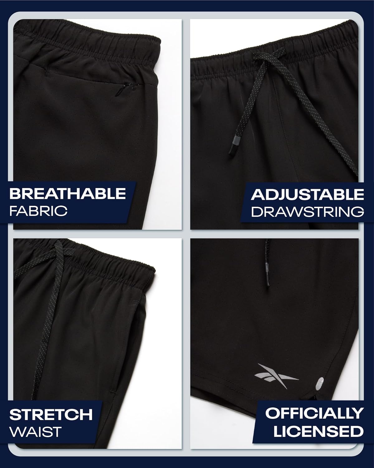 Reebok Boys Shorts - 2-in-1 Basketball Shorts for Boys