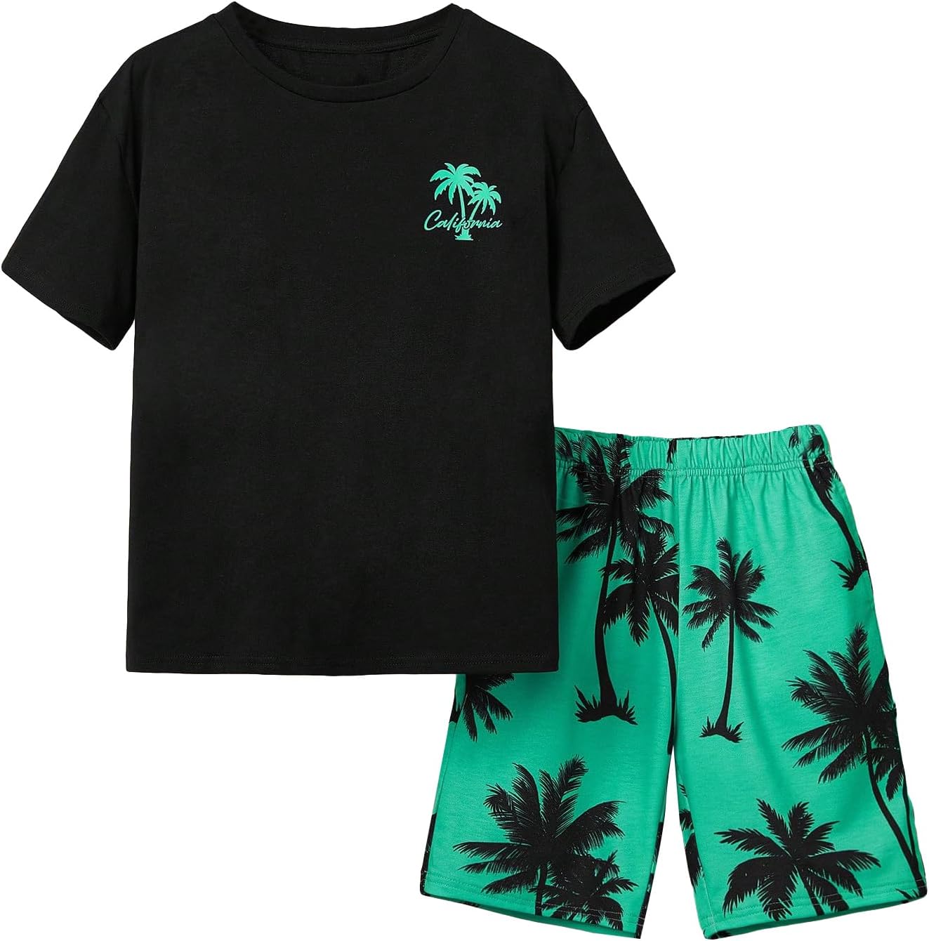 Verdusa Boys 2 Piece Tropical Print Beach Set