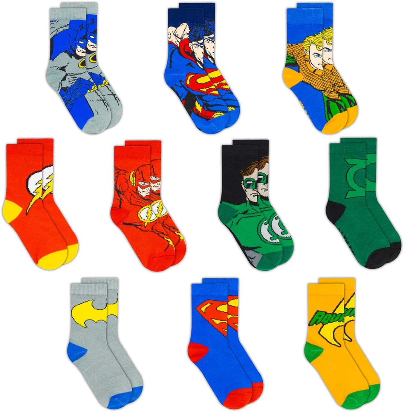 DC Comics Superheroes Socks for Kids Bat Man Cap Team