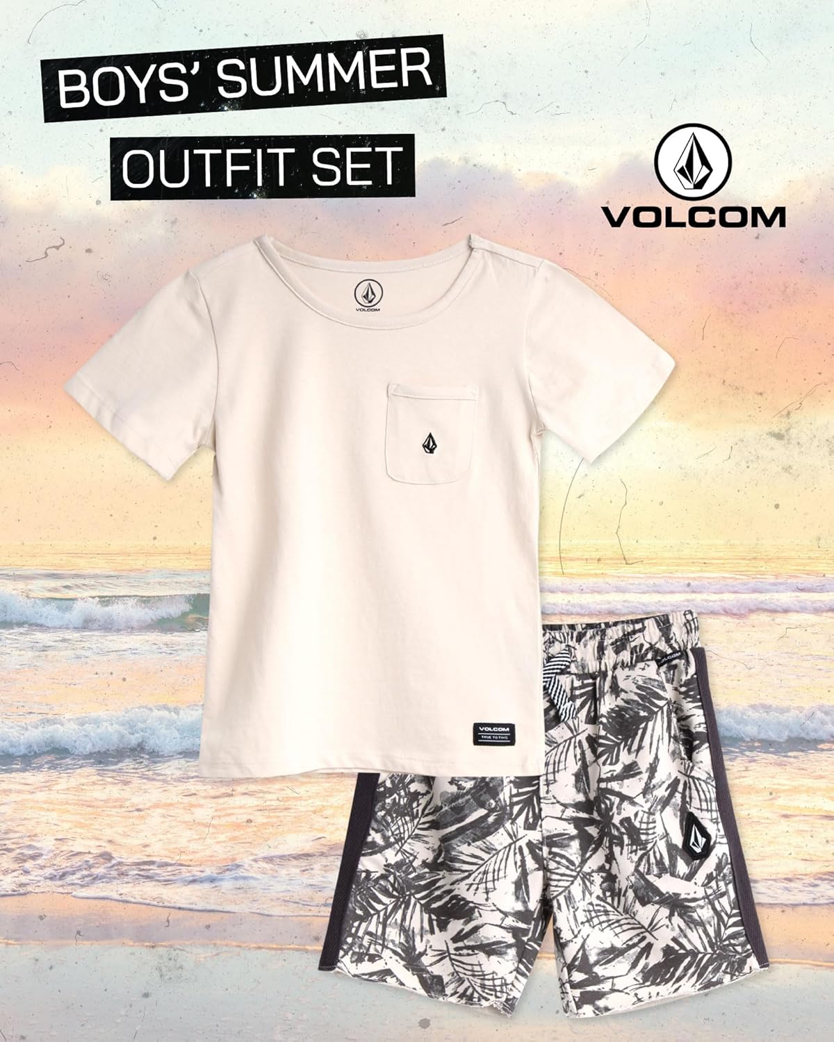 Volcom Boys Casual Summer Outfit Set
