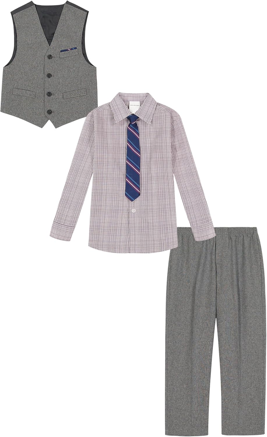 Van Heusen Boys Four-Piece Formal Suit Set Dressed for Success