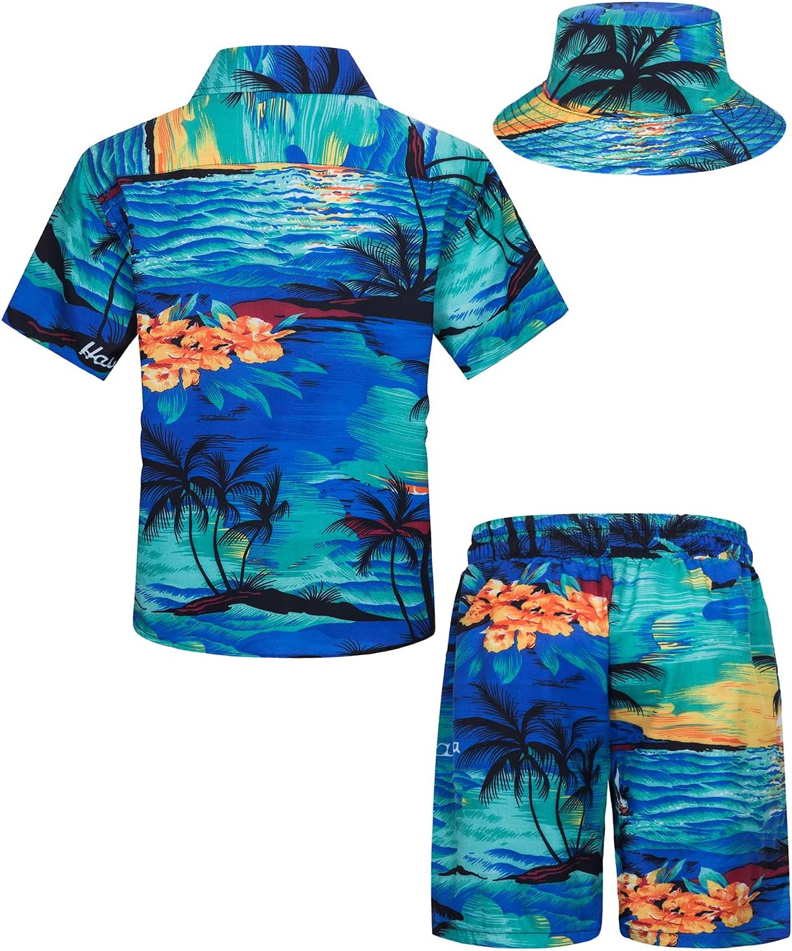 Fun Hawaiian Shirts for Boys Little Big Beach Outfits TUNEVUSE