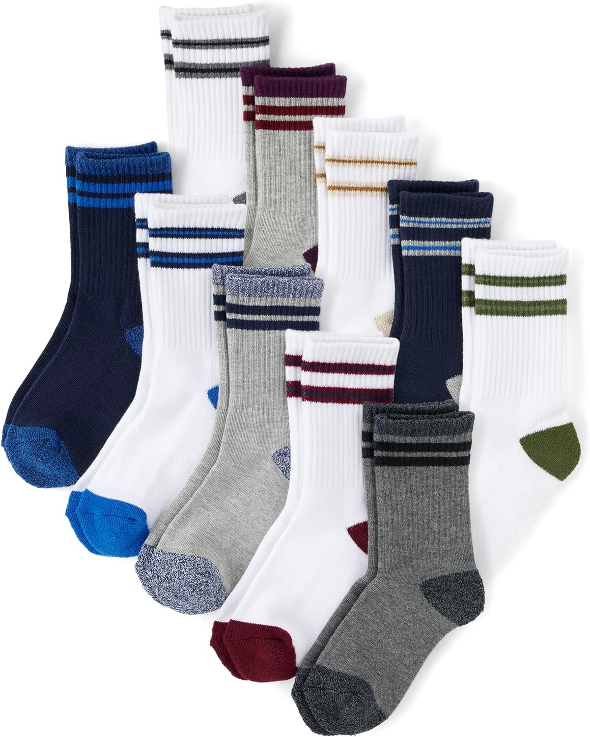 boys crew socks variety pack from The Childrens Place