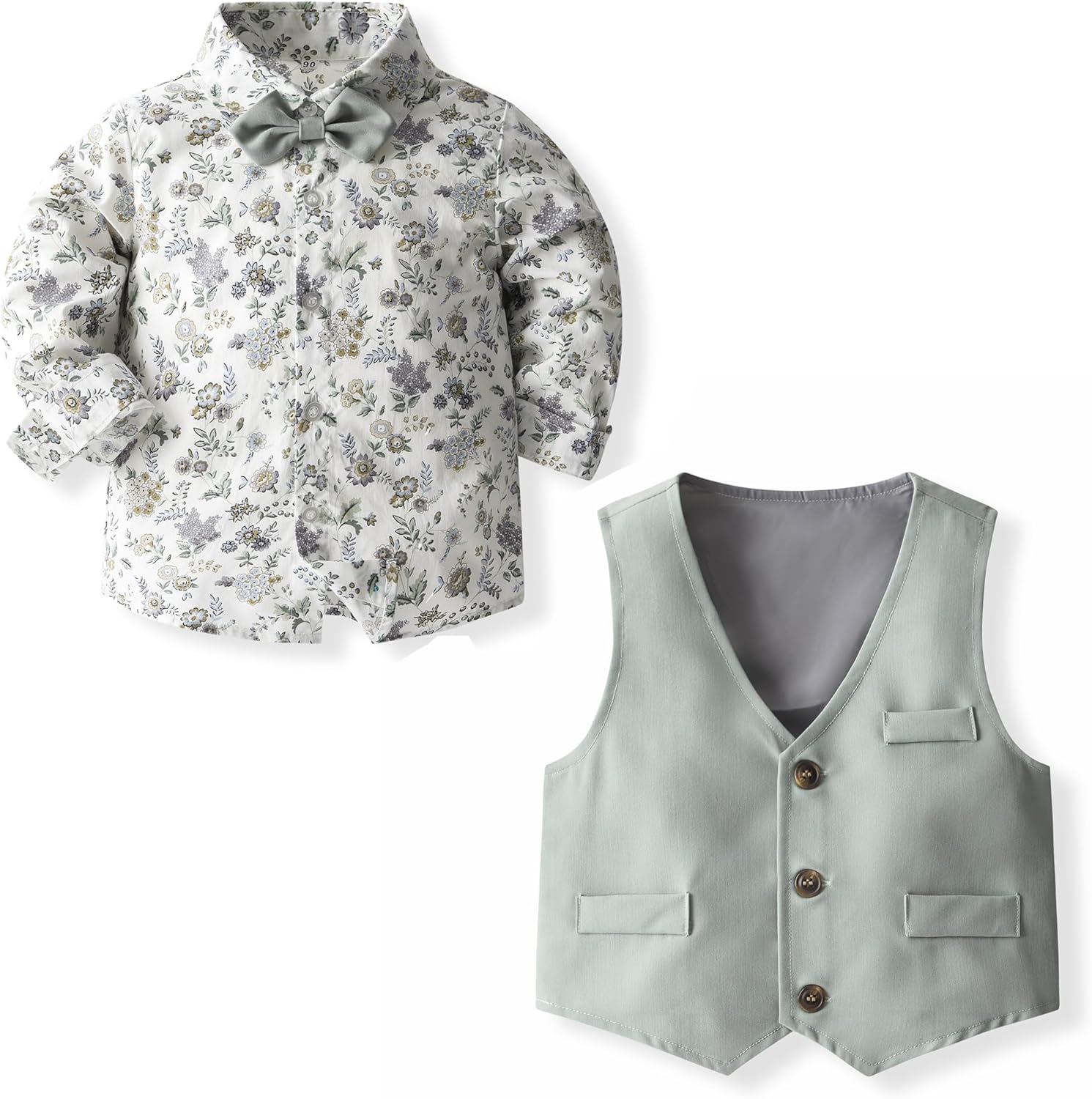 Kimocat Boys 4-Piece Formal Suit Set