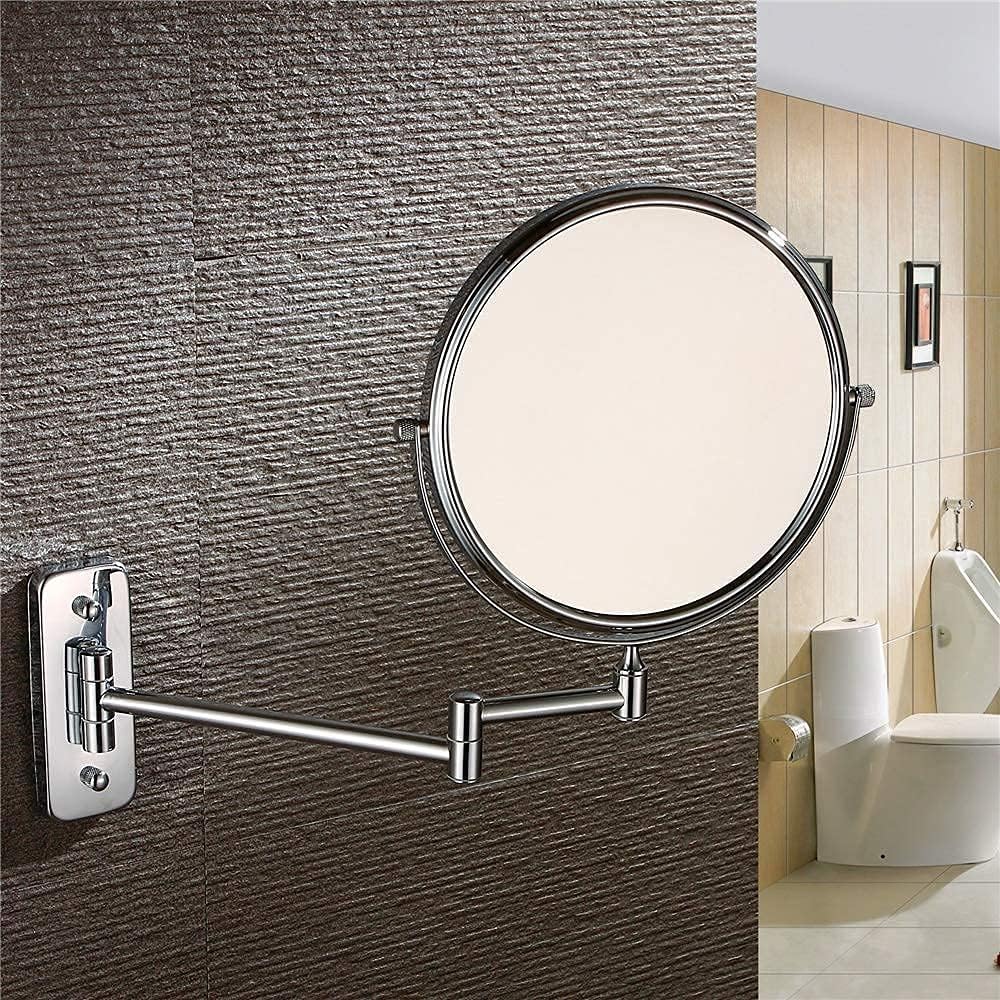 Elegant Wall-Mounted Makeup Mirror with Multiple Magnifications