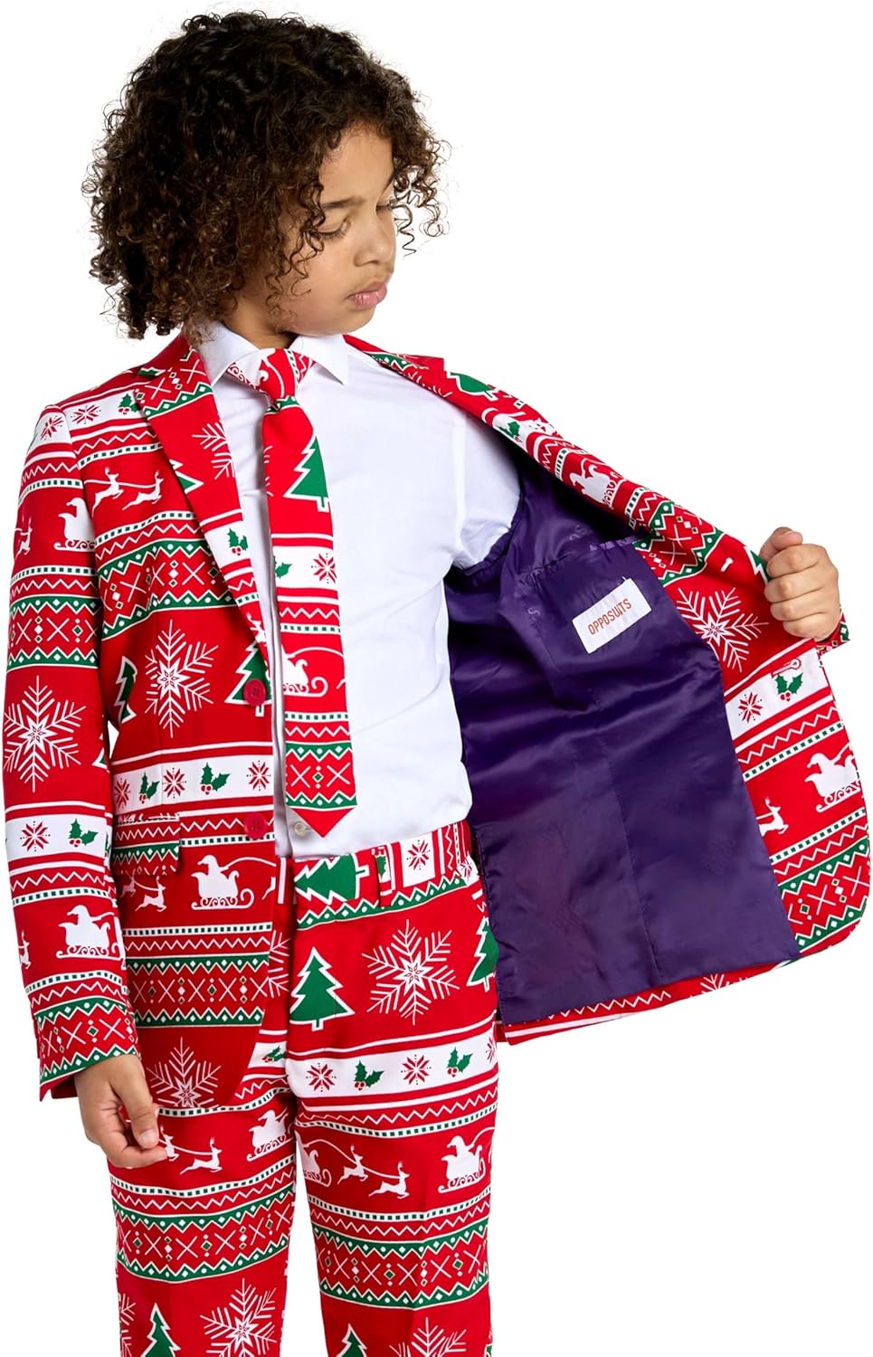 Festive Christmas Suit for Boys - Funny Winter Shares