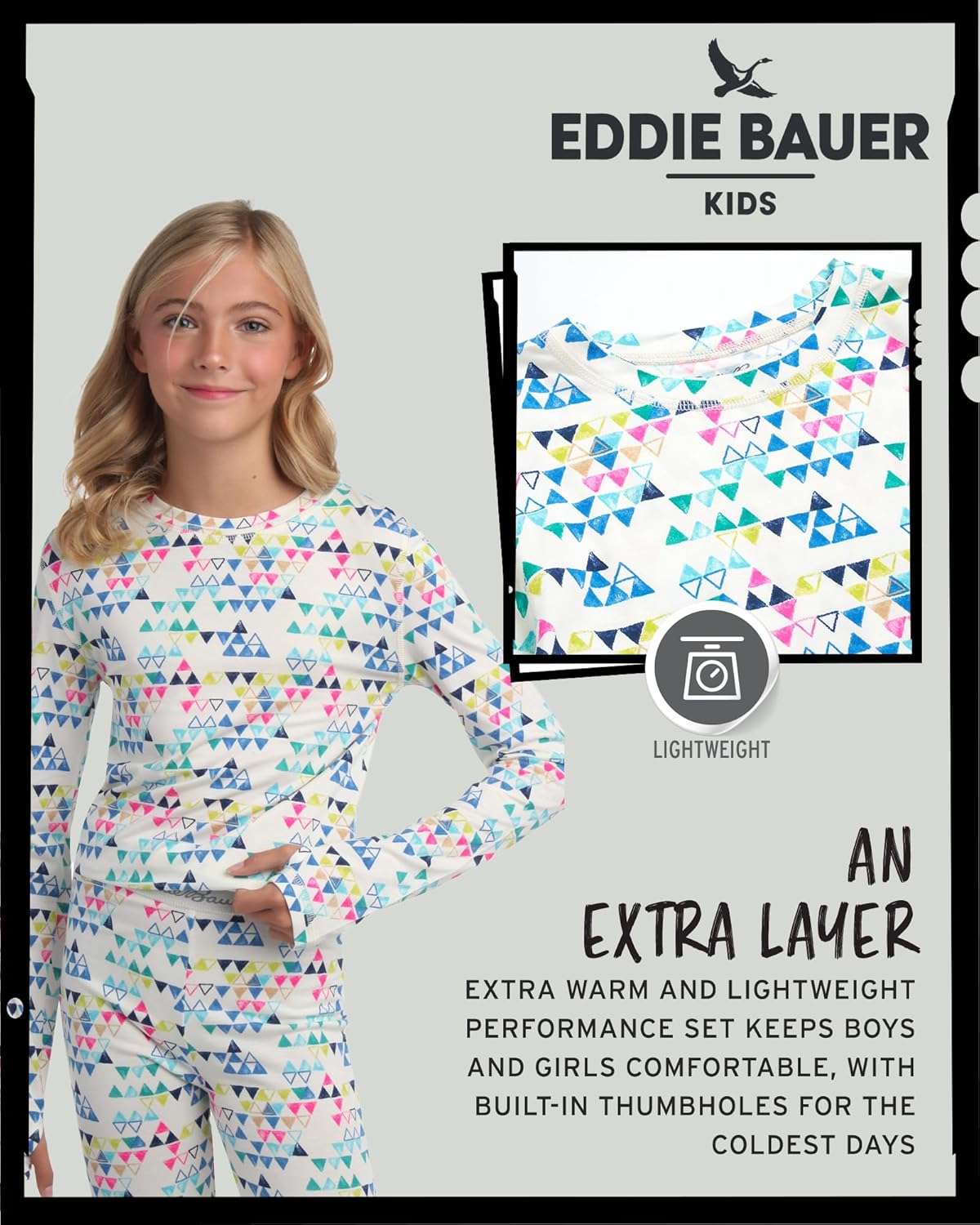 Eddie Bauer Kids Thermal Set Cozy Comfortable for Boys Girls
