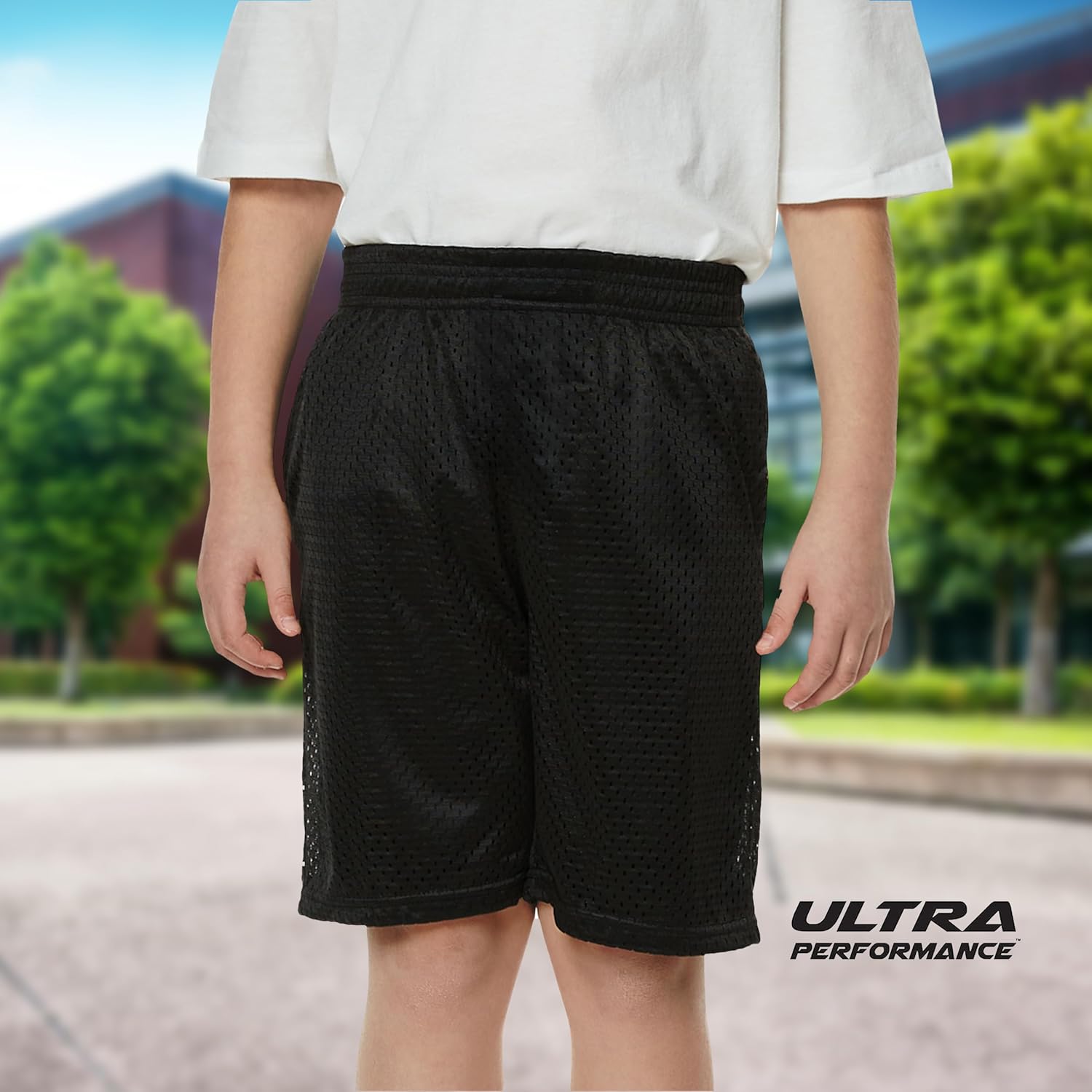 3-Piece Ultra Performance Mesh Basketball Shorts for Boys