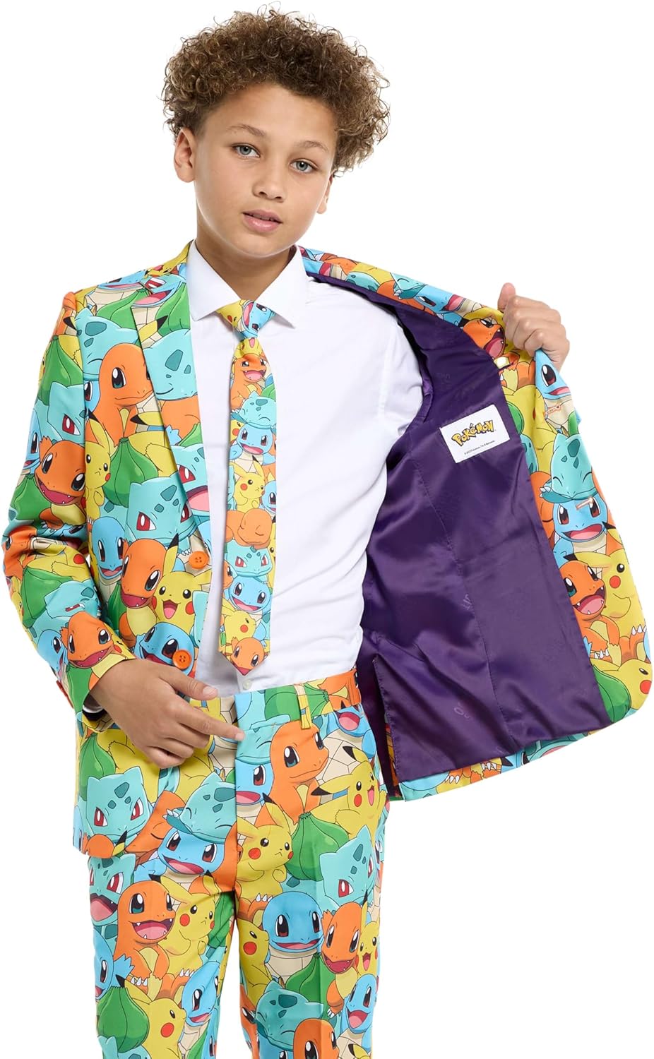 Opposuits Teen Boys Pokmon Suit - Pikachu Outfit - Multicolor