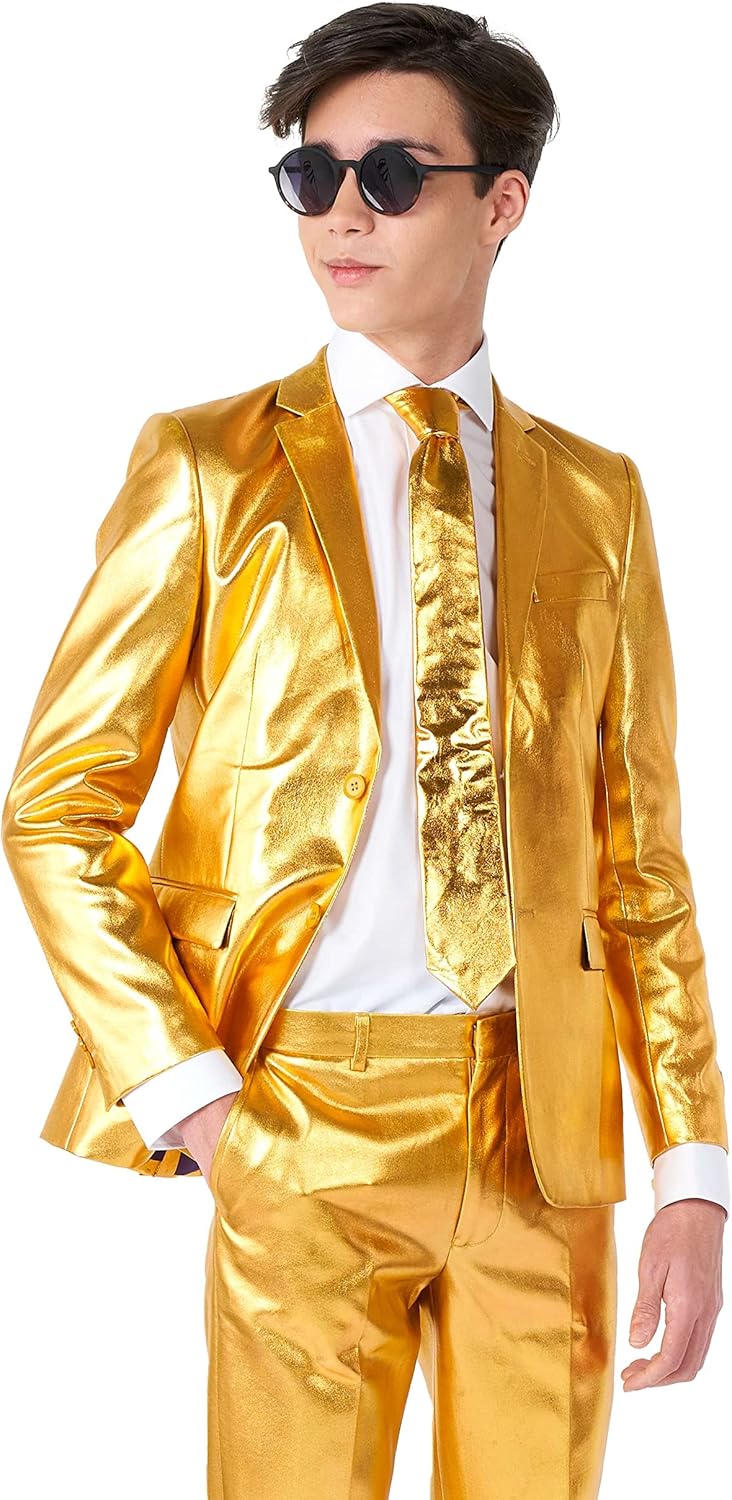 Groovy Gold Prom Outfit for Teens