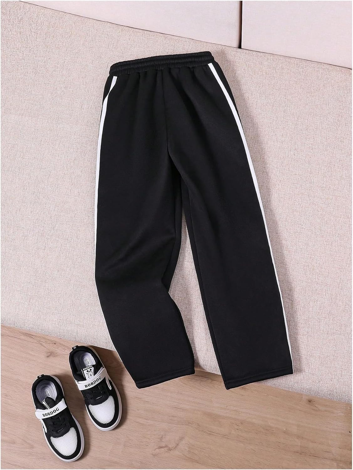 RoseSeek Boys Split Snap Button Sweatpants