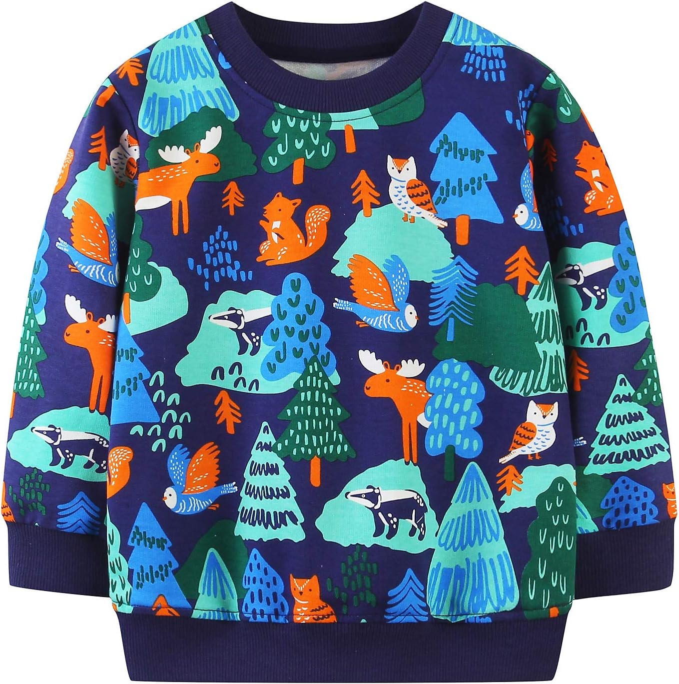Funnymore Toddler Christmas Cotton Sweater Easy Christmas Gift for Kids