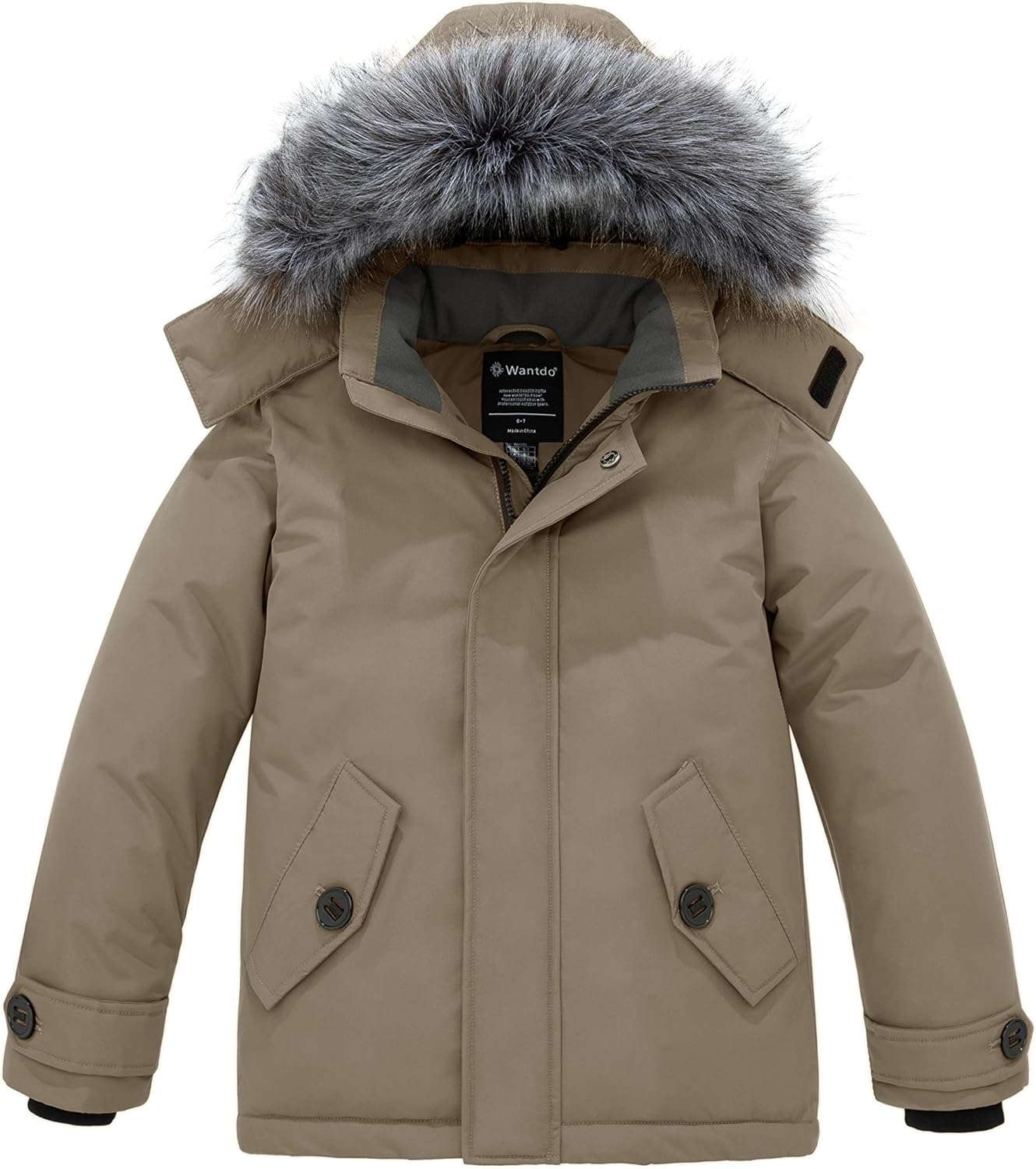 Wantdo Boys Winter Coated Fleece Jacket