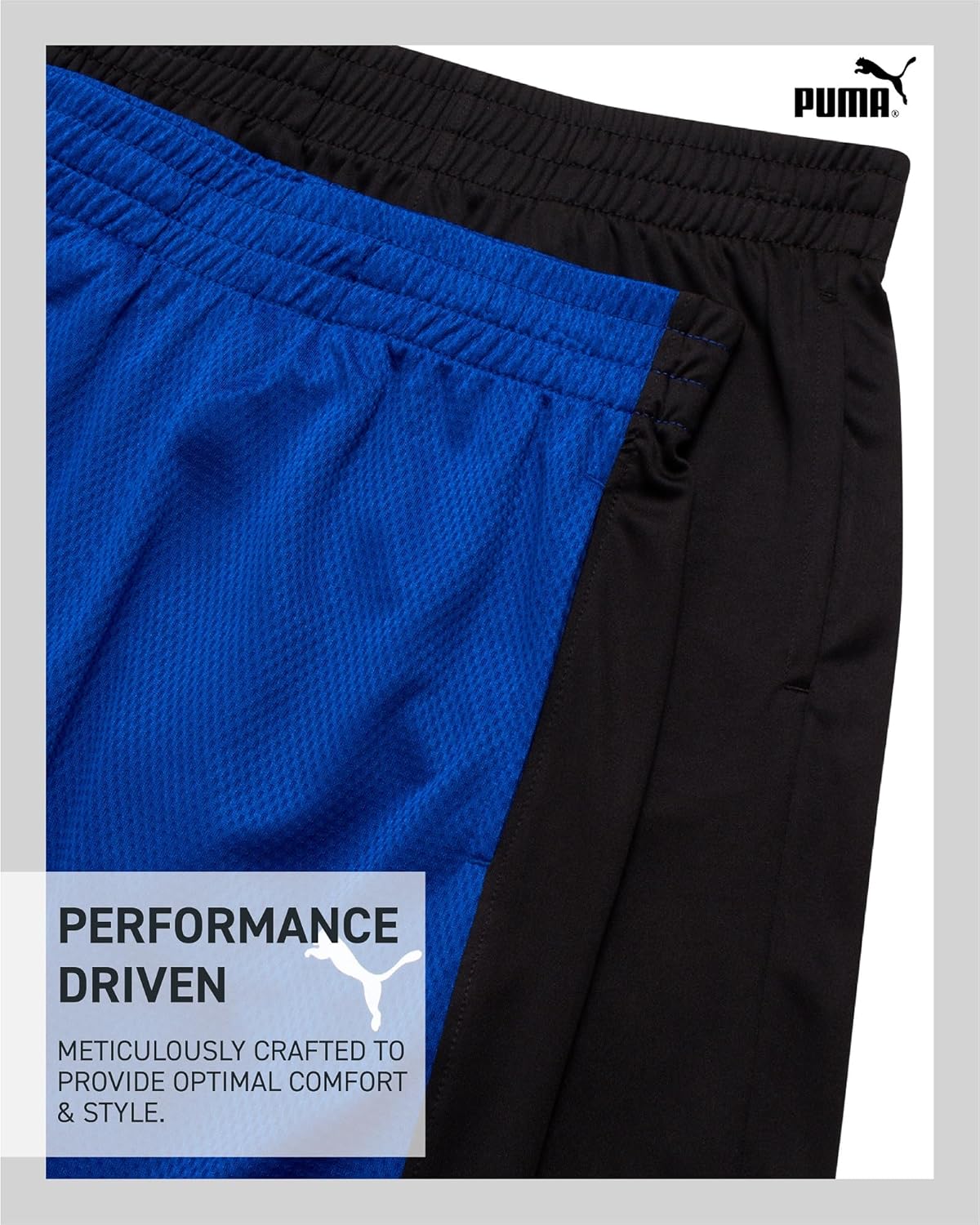 PUMA Boys 4-20 Active Basketball Shorts - 2 Pack Mesh