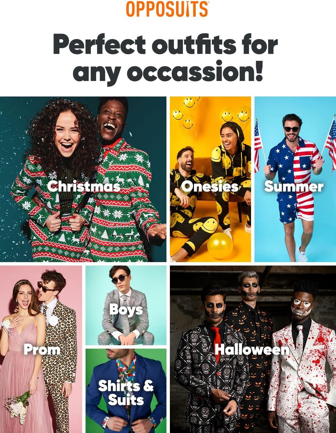 Opposuits Teen Boys Christmas Suit - Red