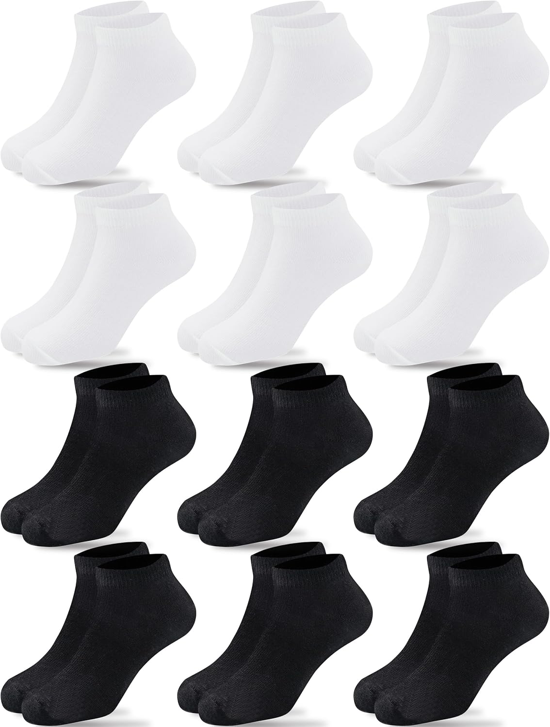 Duufin 12 Pairs Toddler Athletic Ankle Socks 1