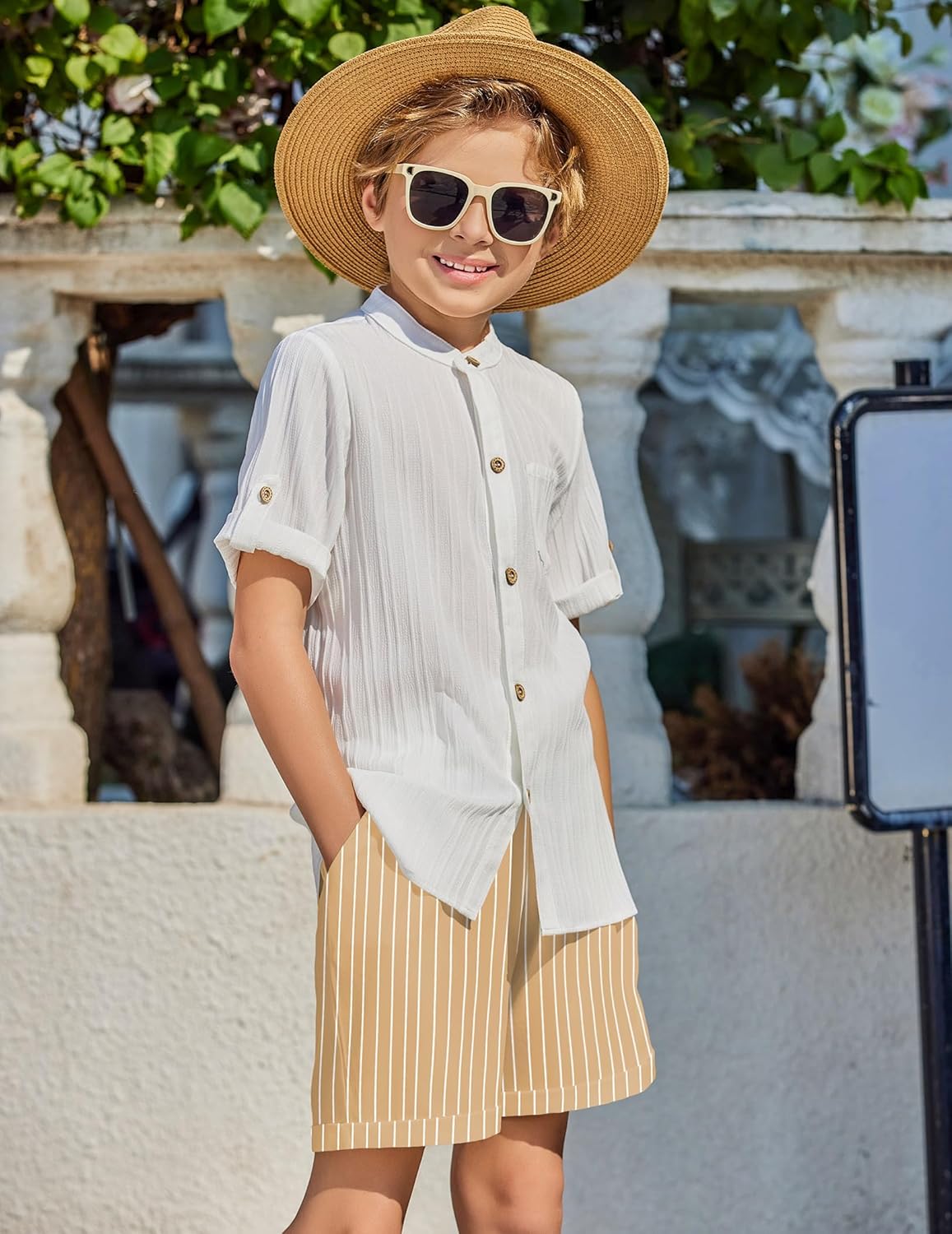 Arshiner Boys 2-Piece Beach Outfit