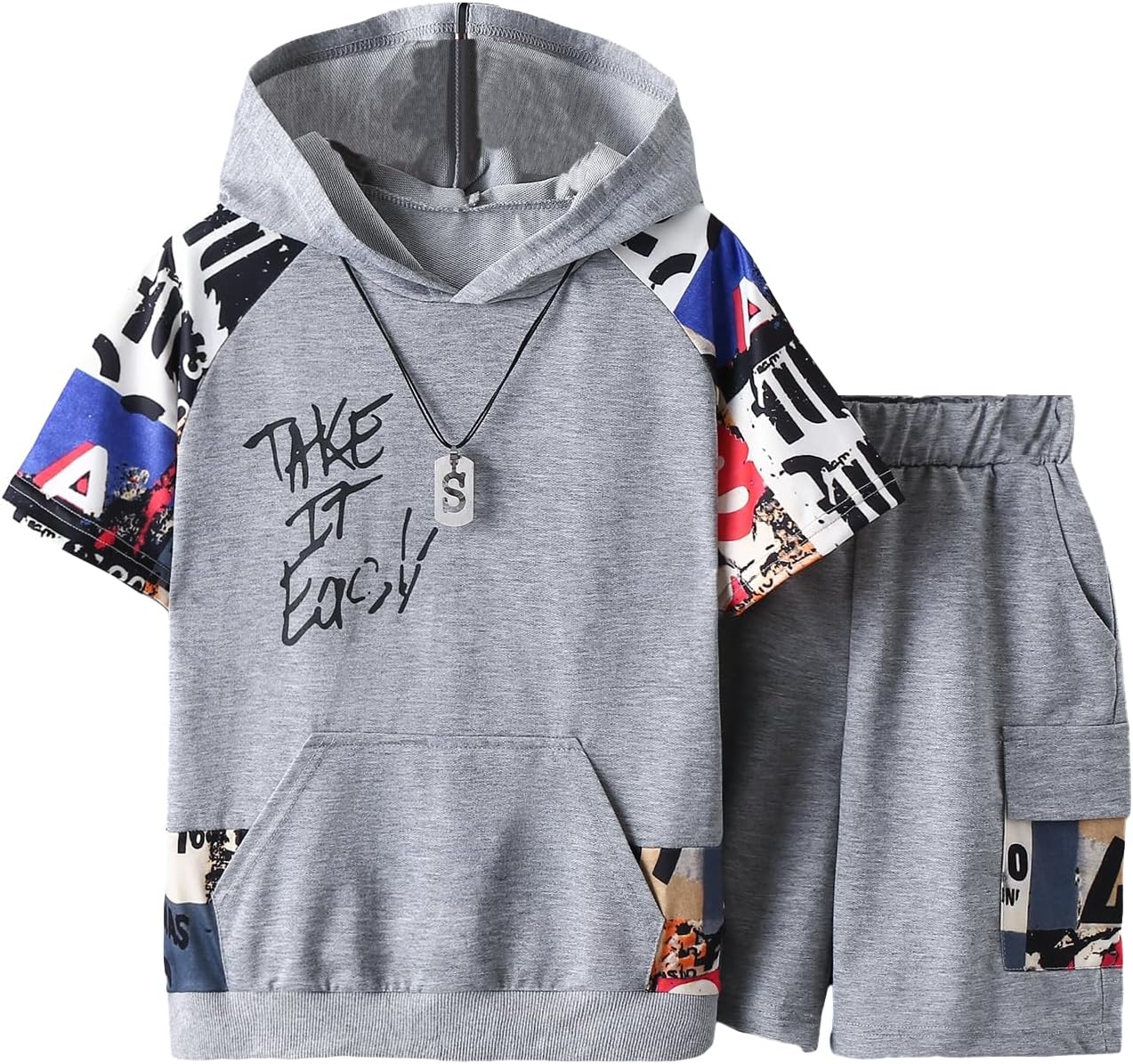 COZYASE Boys 2-Piece Outfits Set