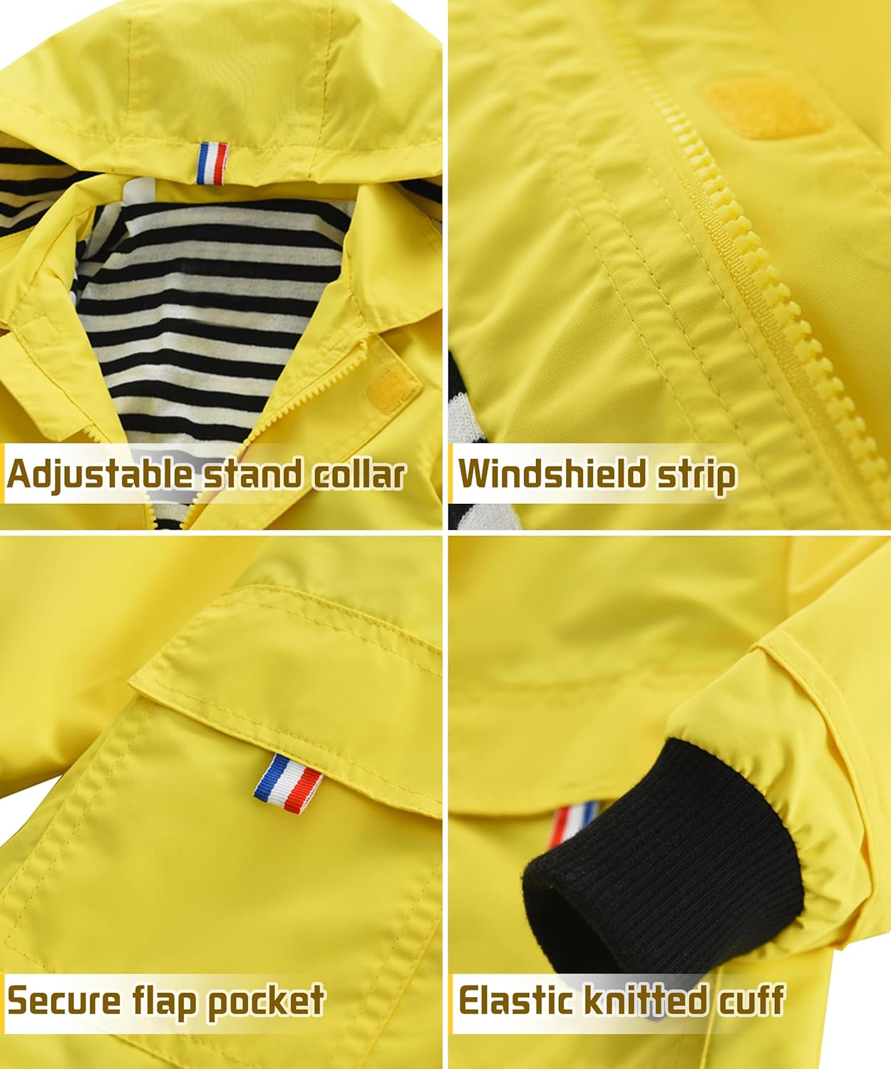 Stay Dry Ride in Style Lightweight Rain Jacket Cotton Lined