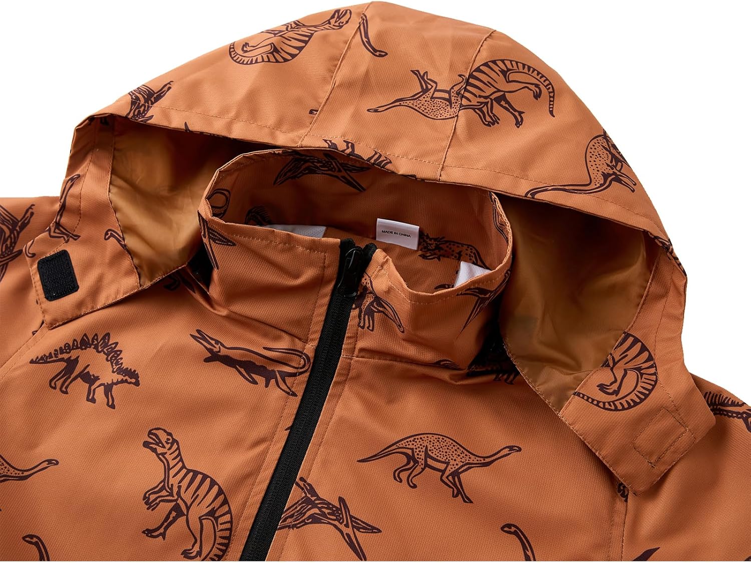 Stay dry look sharp in any weather Boys rain jacket with removable hood