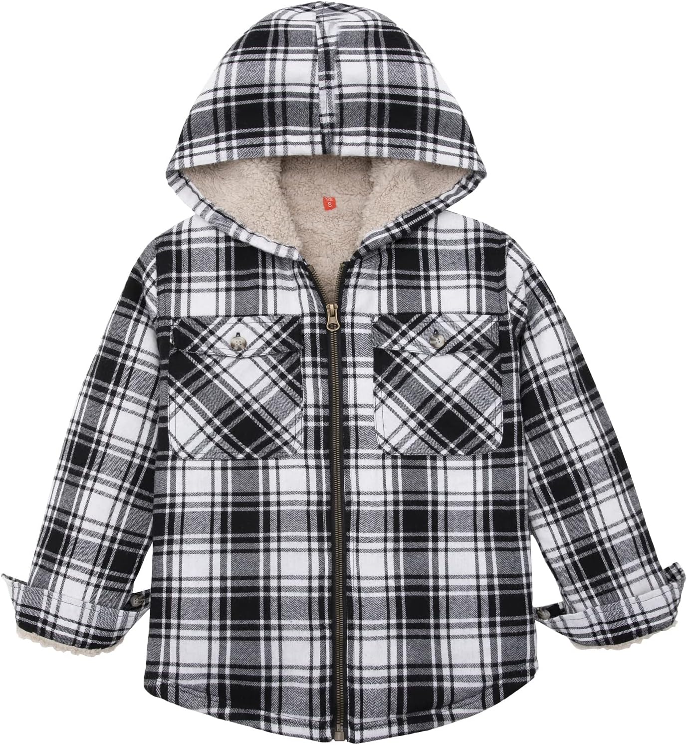 ThCreasa Boys Plaid Flannel Jackets