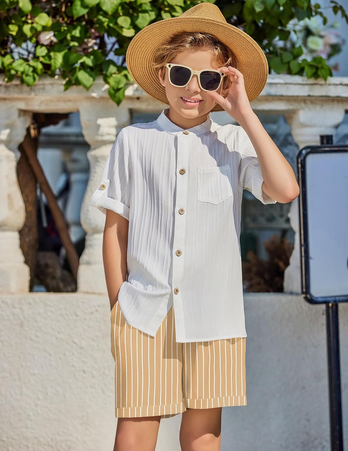 Arshiner Boys 2-Piece Beach Outfit