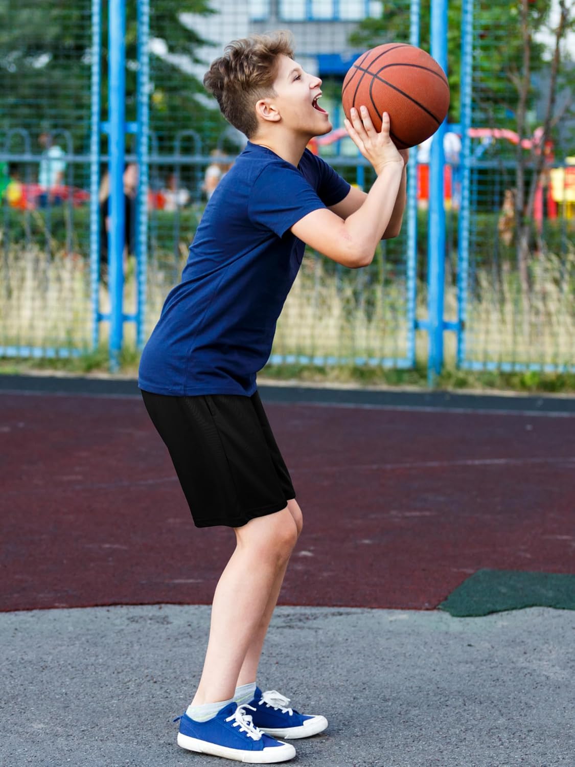 Boys Basketball Shorts with Pockets