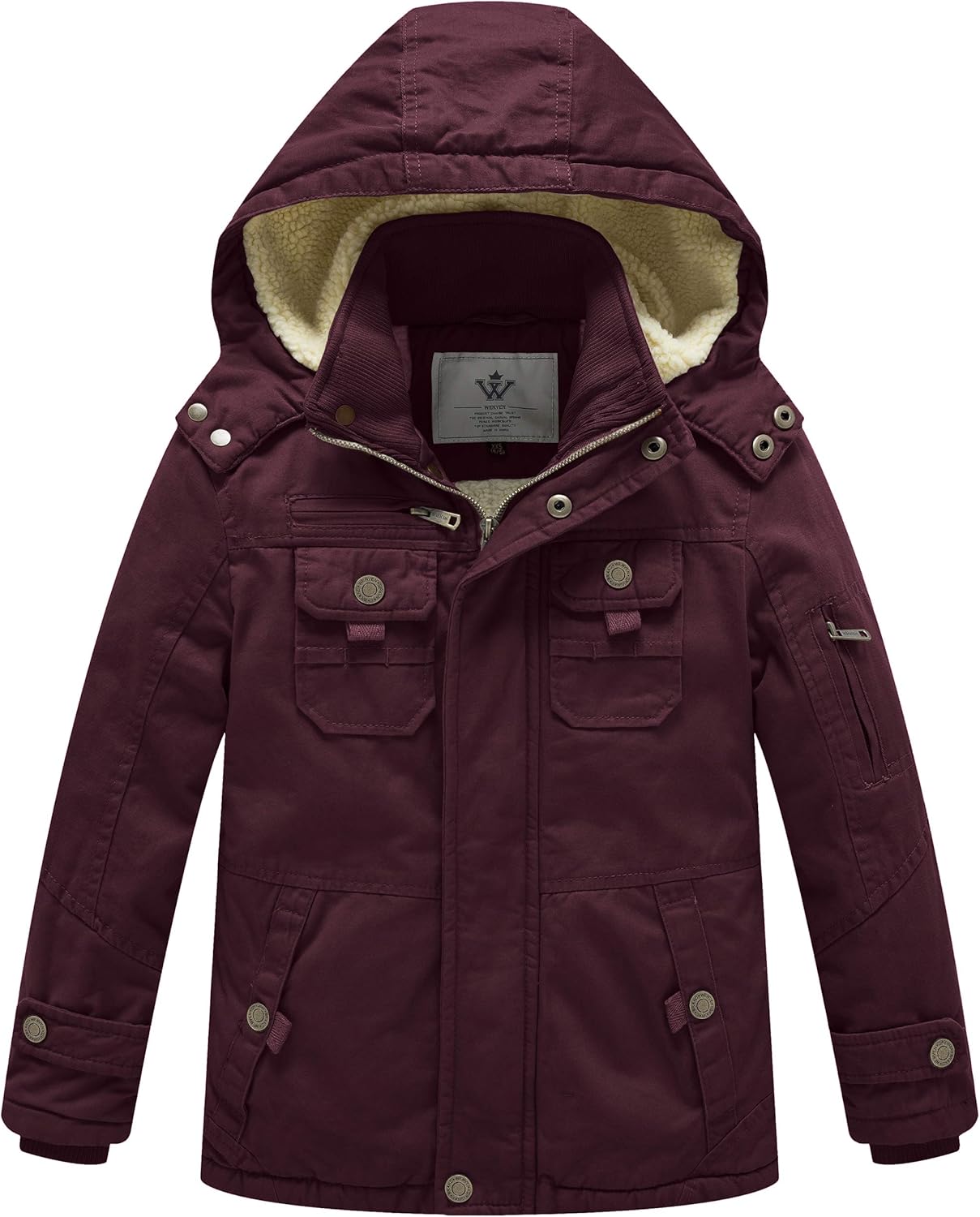WenVen Boys Winter Sherpa jacket - Warm Insulated