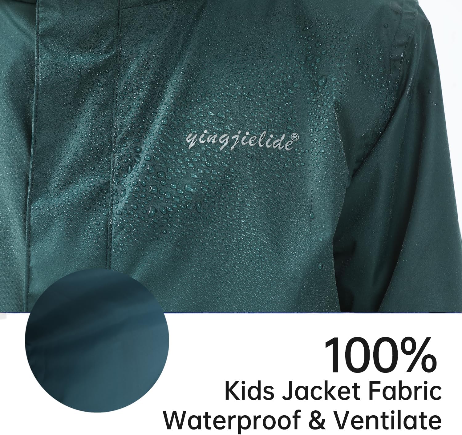 DEAL ON Boys Waterproof Rain Jacket