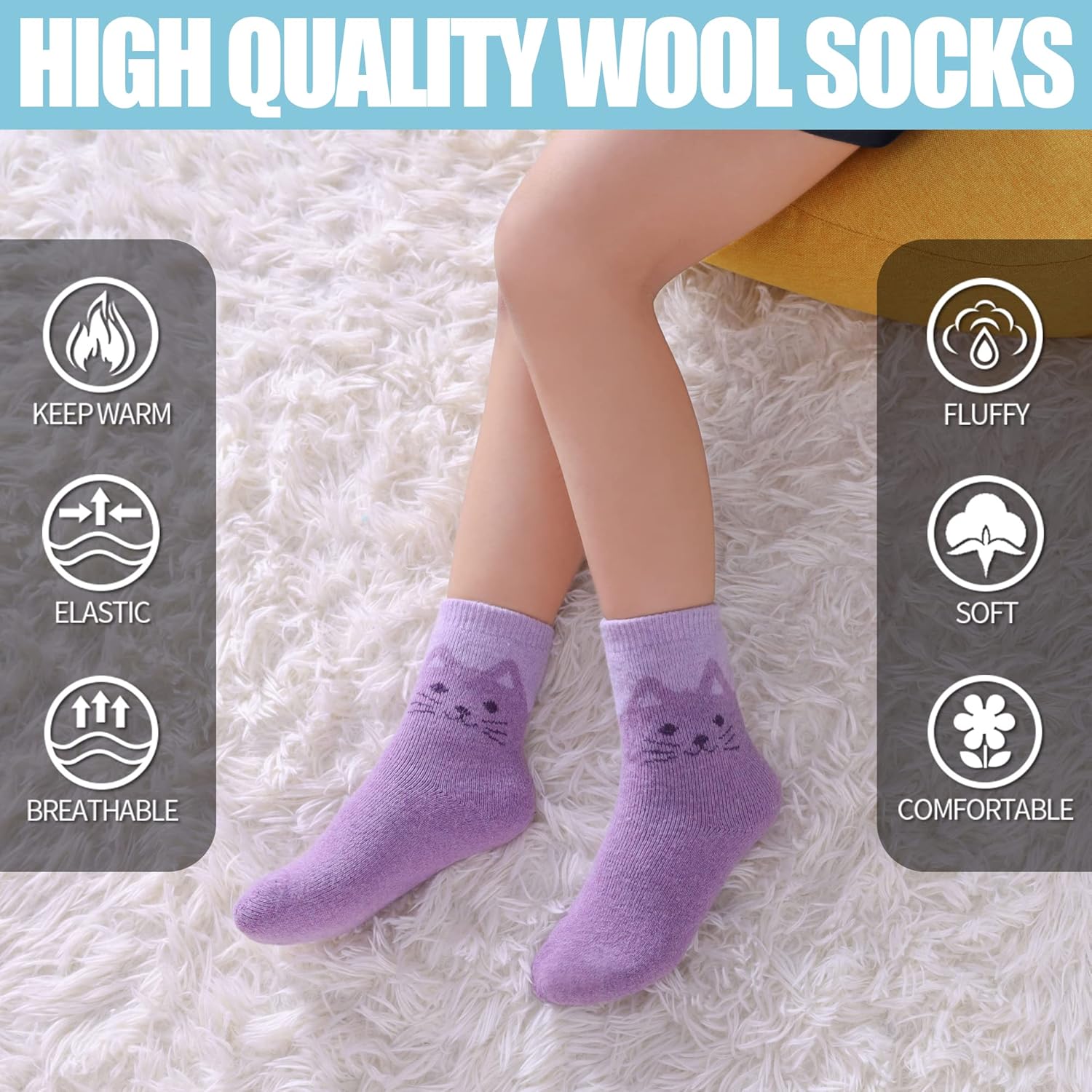 Winter Warm wool Socks for Kids