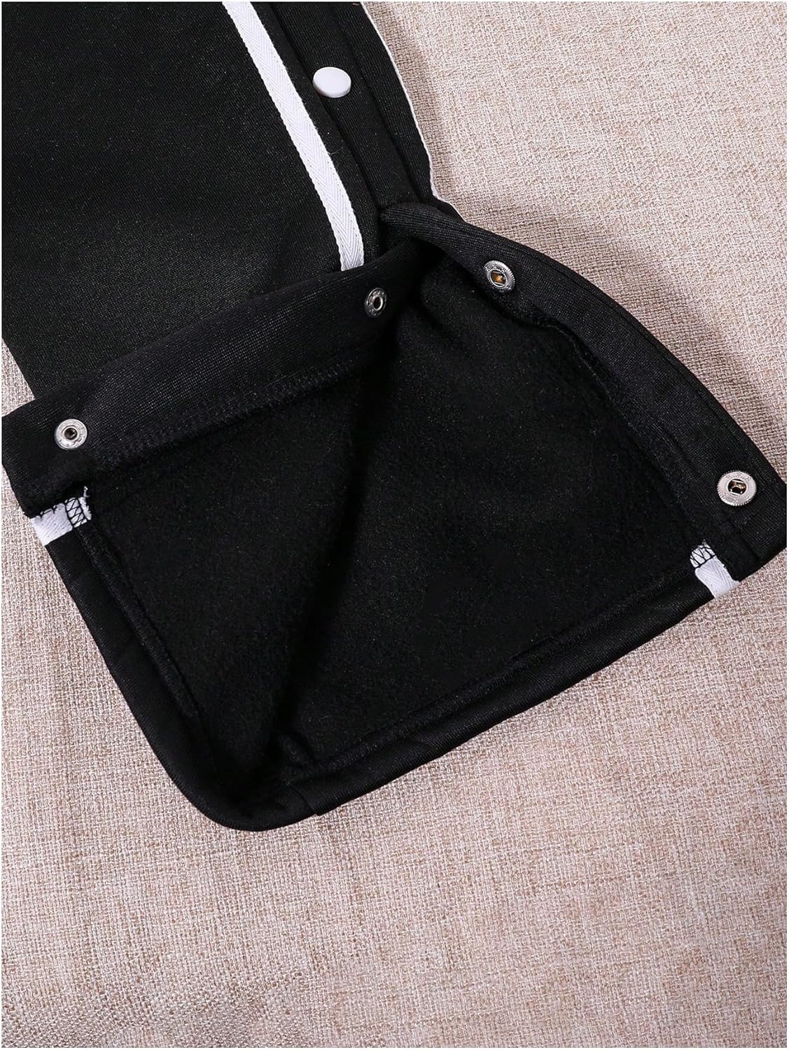 RoseSeek Boys Split Snap Button Sweatpants
