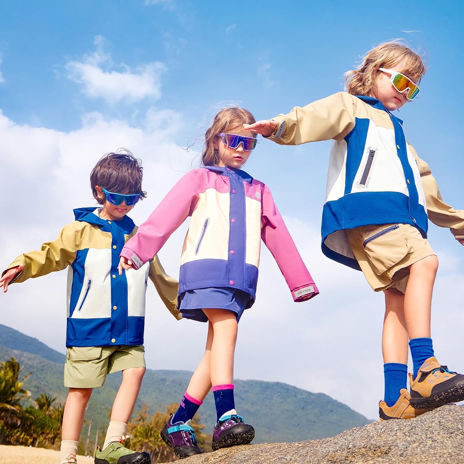 KOCOTREE Kids Windbreaker Jacket Durable Waterproof Stylish