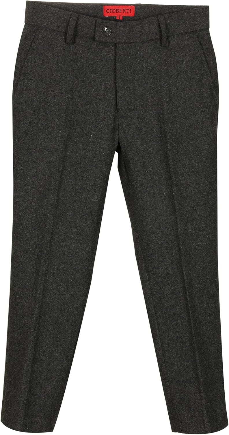 Kids Tweed Plaid Vest Pants Set