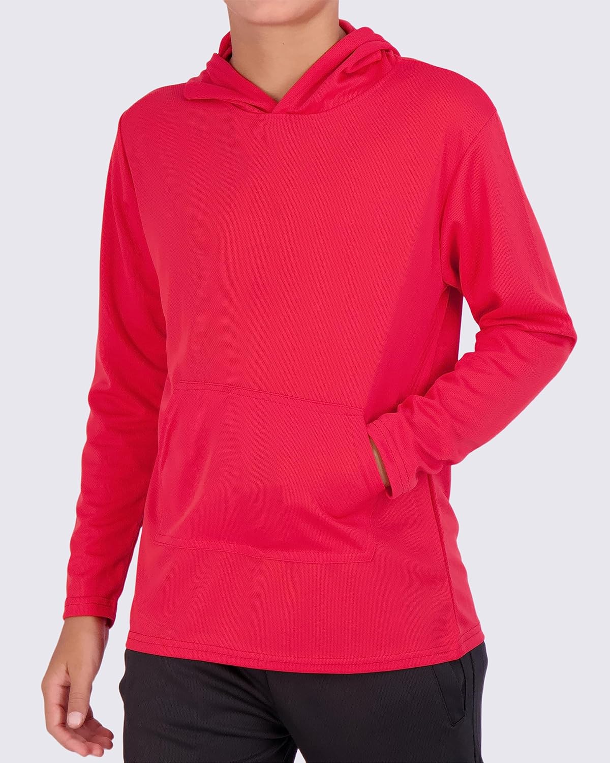 Real Essentials 3 Pack Youth Mesh Hoodie for Boys and Girls