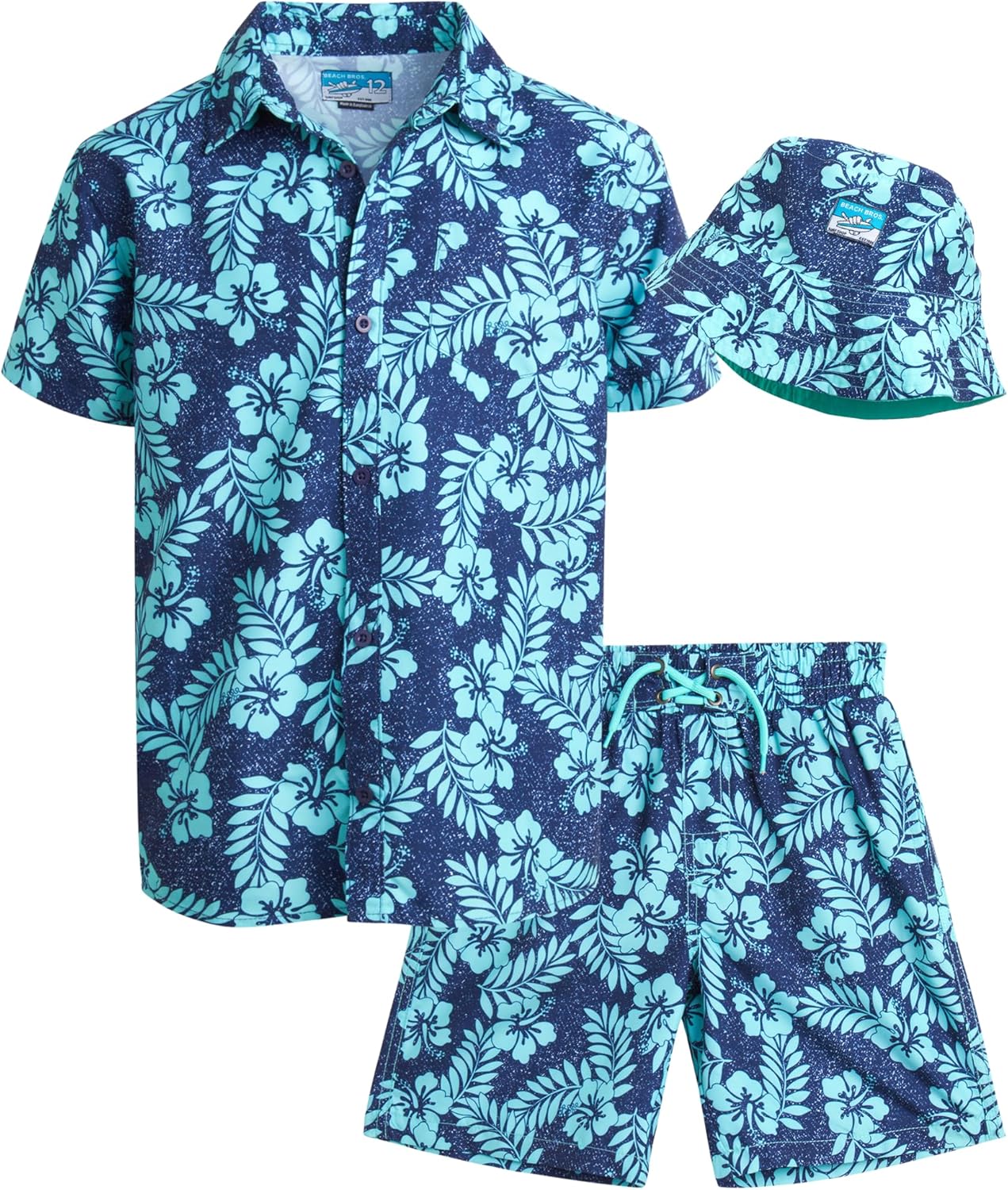 Beach Bros Boys Shorts Set