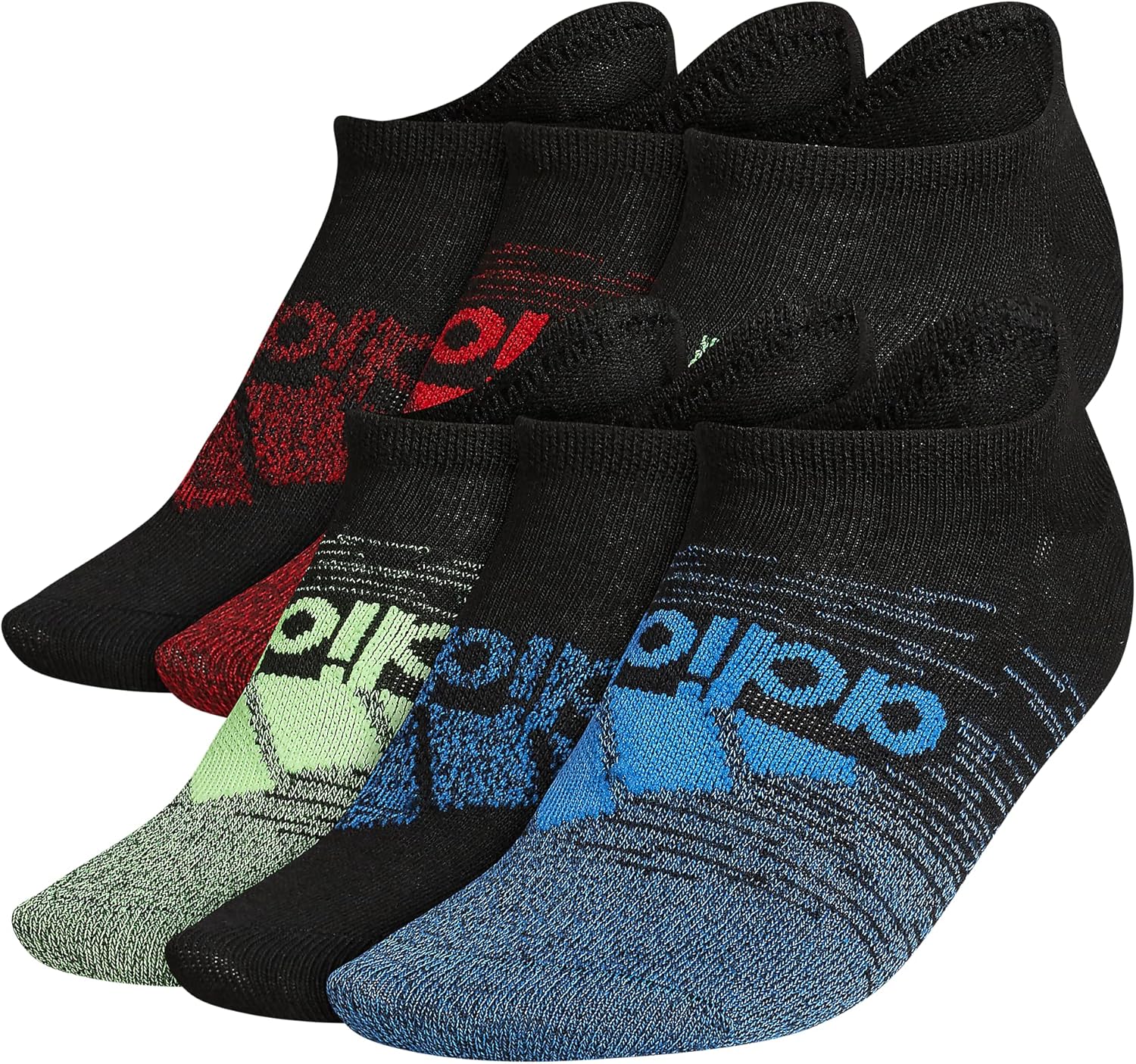adidas Kids Boy Girl Superlite No Show Socks 6 Pair