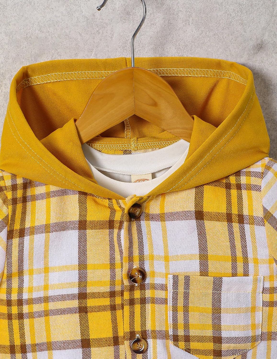 Soft Plaid Graphic T-Shirts Set for Boys