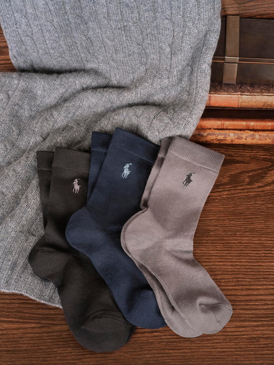 Polo Ralph Lauren Boys Socks - Argyle Pattern - 3-Pack