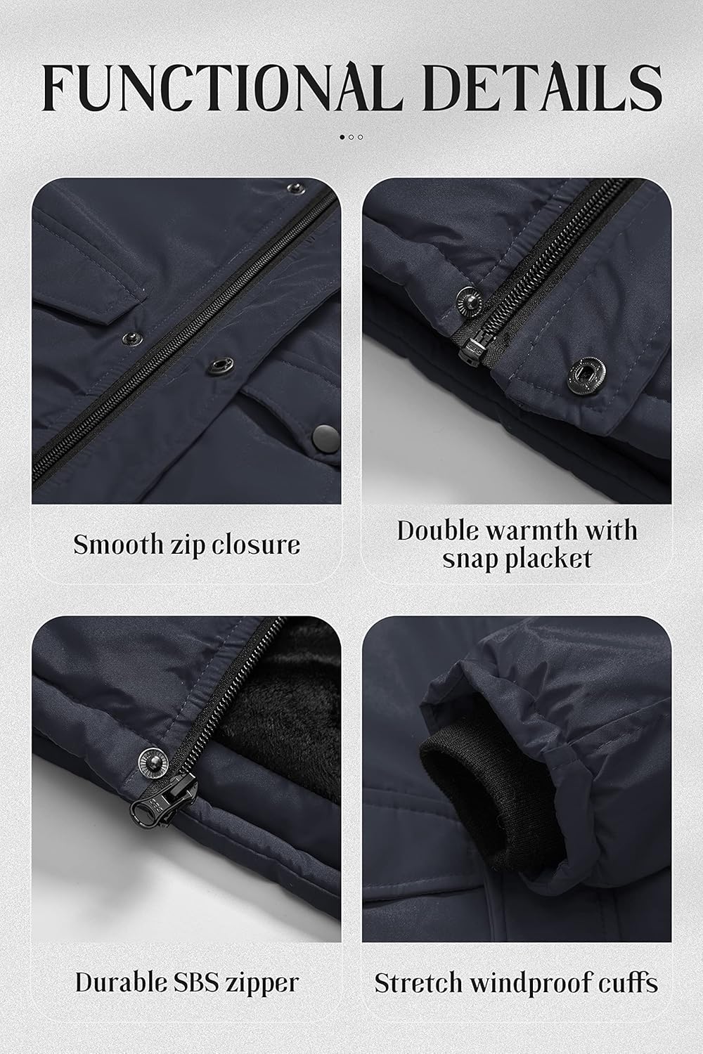 Chrisuno Kids Med-length Parka Winter Jacket waterproof insulating and stylish