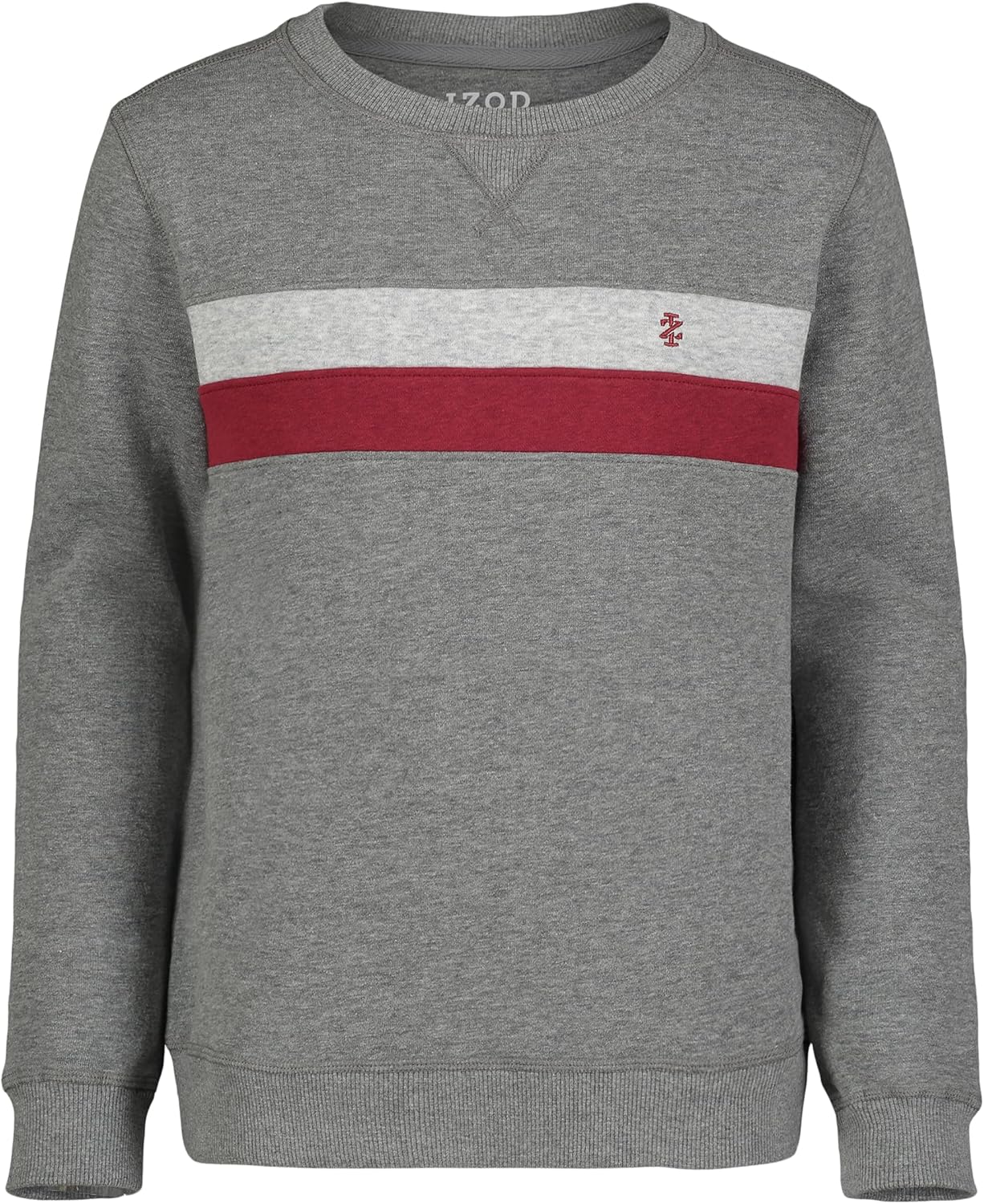 IZOD Boys Lightweight Stylish Fleece Crewneck Pullover Fits 5-14 Premium Feel