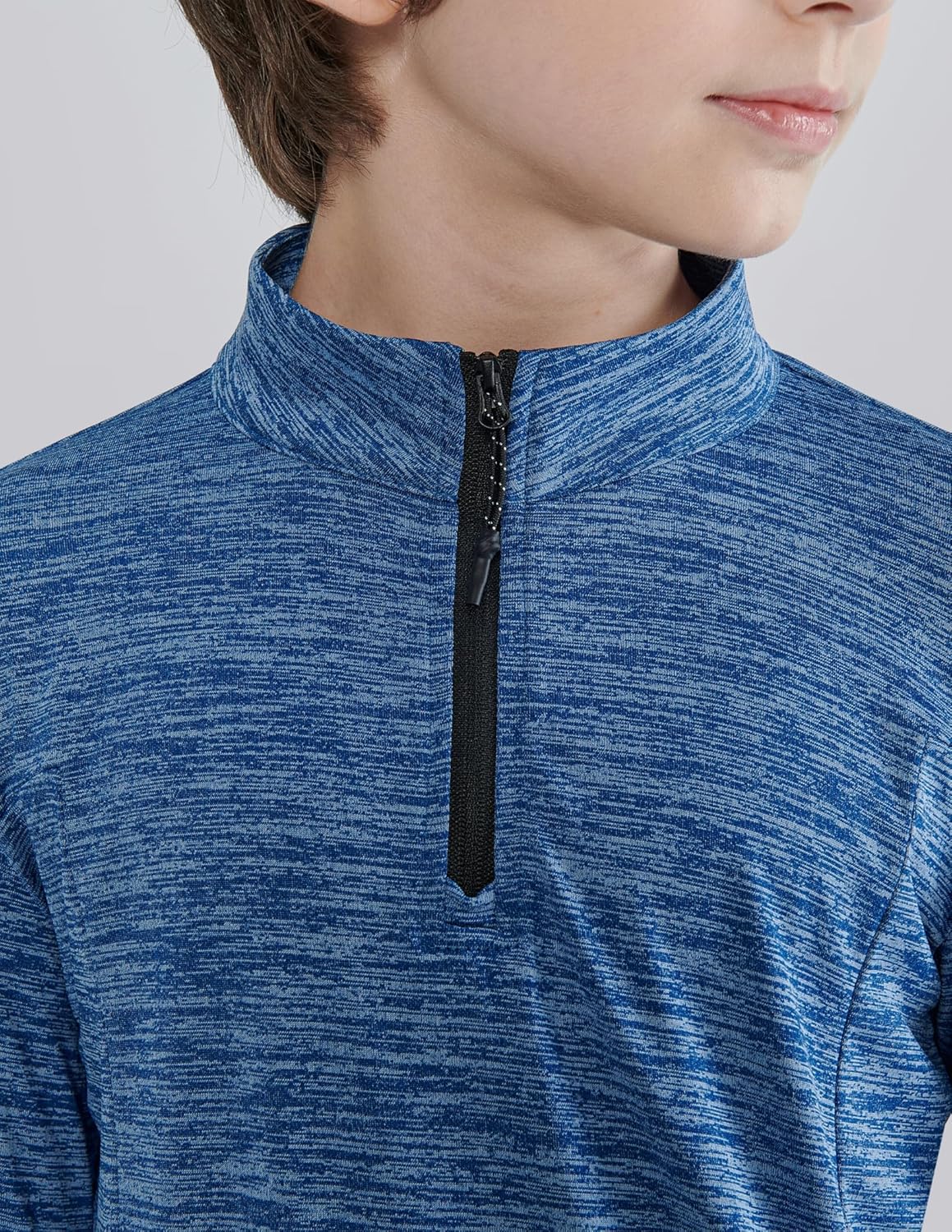 3-Piece Boys Athletic Quarter Zip Pullover Shirts
