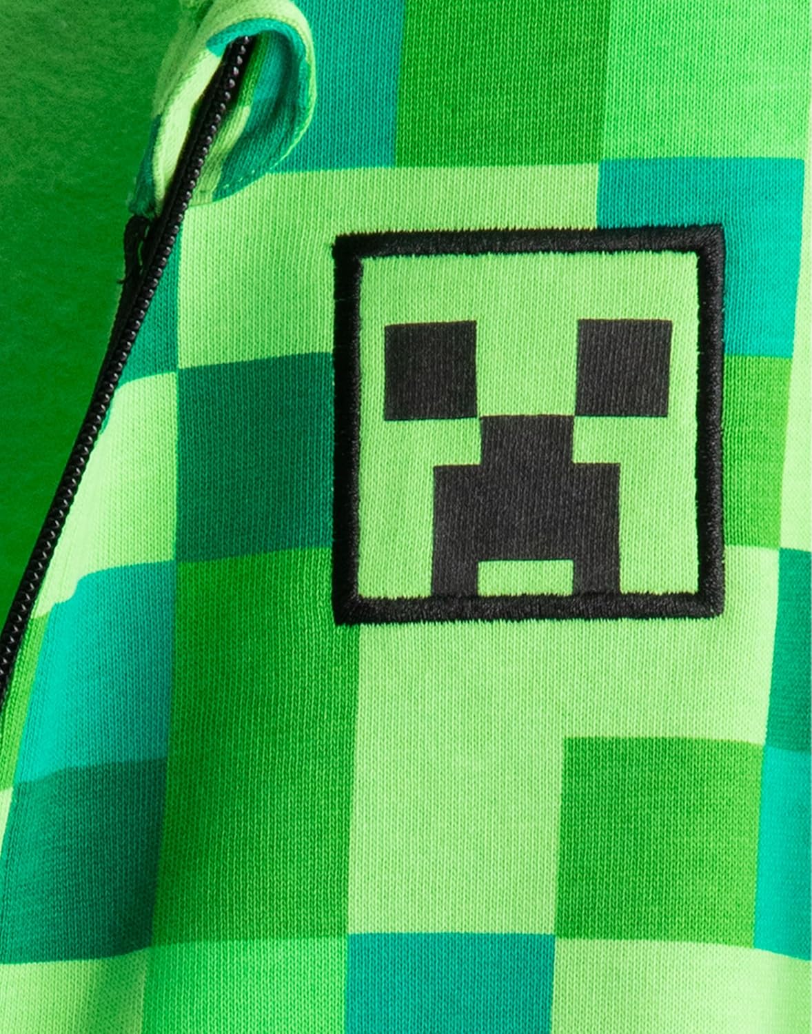 Minecraft Licensee Hoodie for Boys Black Creepers Design