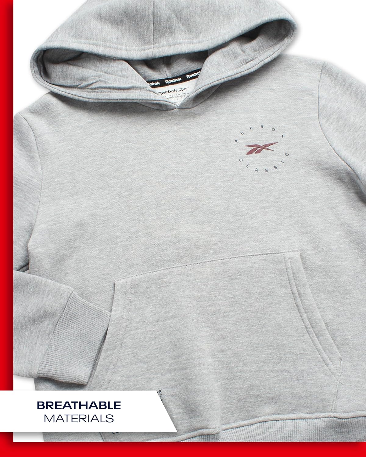 Reebok Boys Sweatshirt Active Fleece Hoodie