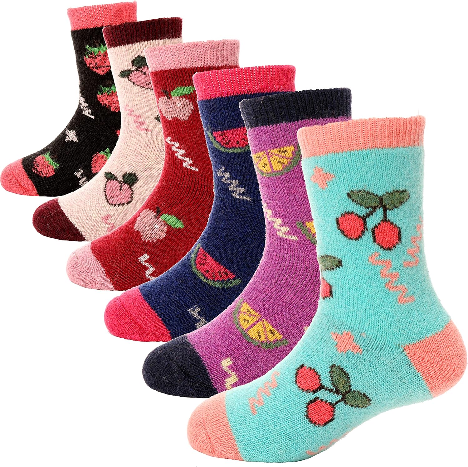 ANTSANG Kids Merino Wool Socks for Boys Girls Warm Stretchy and Durable